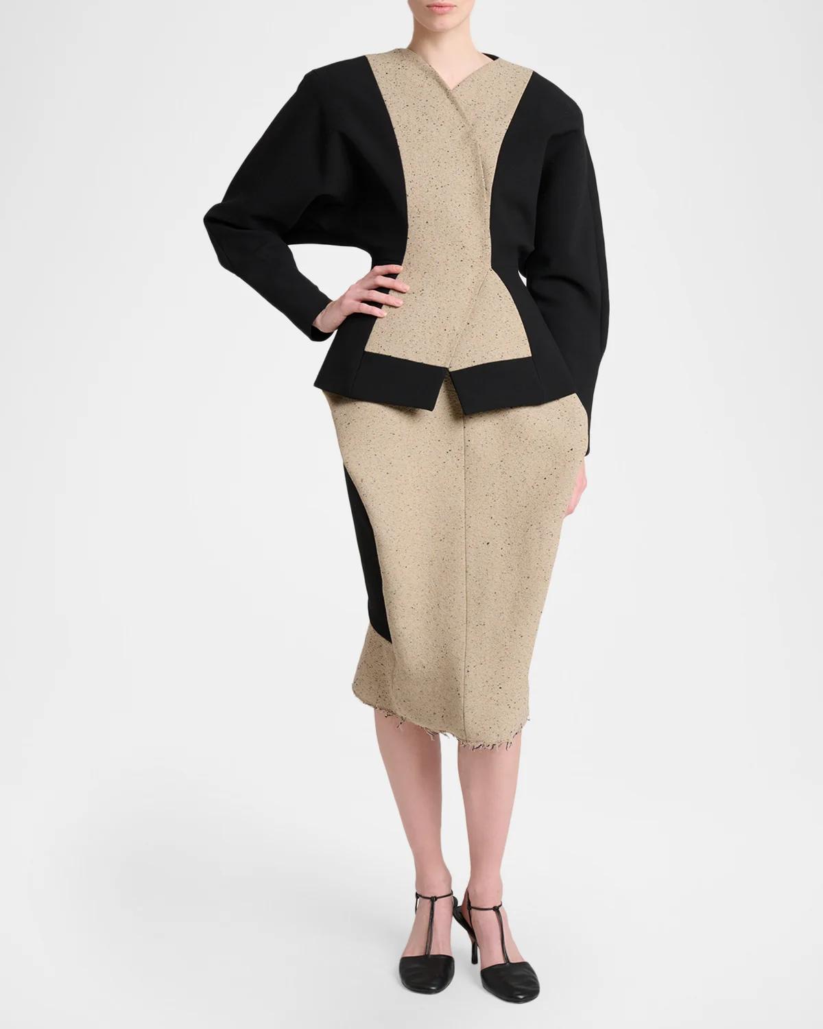 Paloma Cotton-Wool Midi Skirt - thumbnail 2