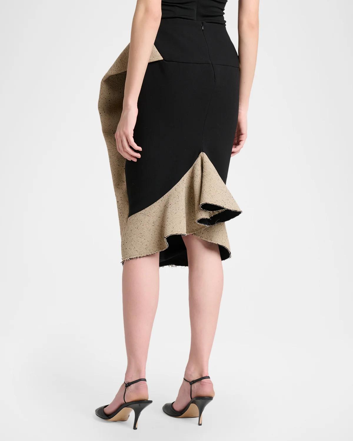 Paloma Cotton-Wool Midi Skirt - thumbnail 3