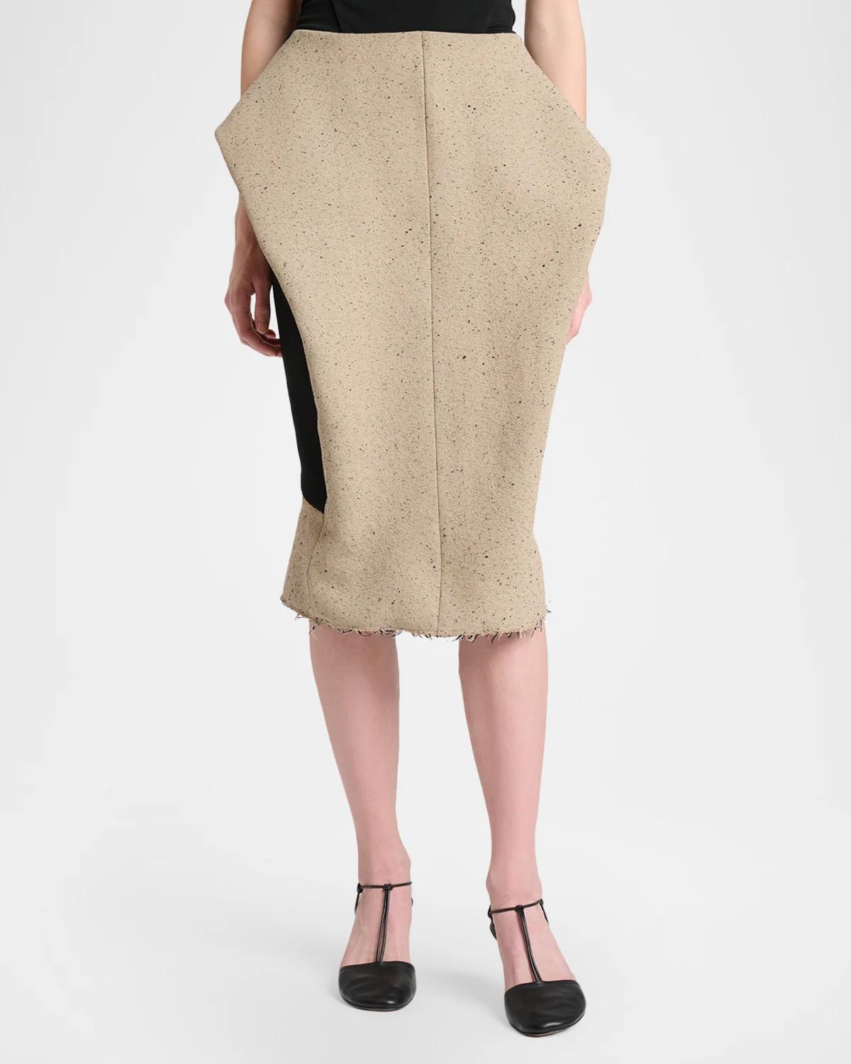 Paloma Cotton-Wool Midi Skirt - thumbnail 4