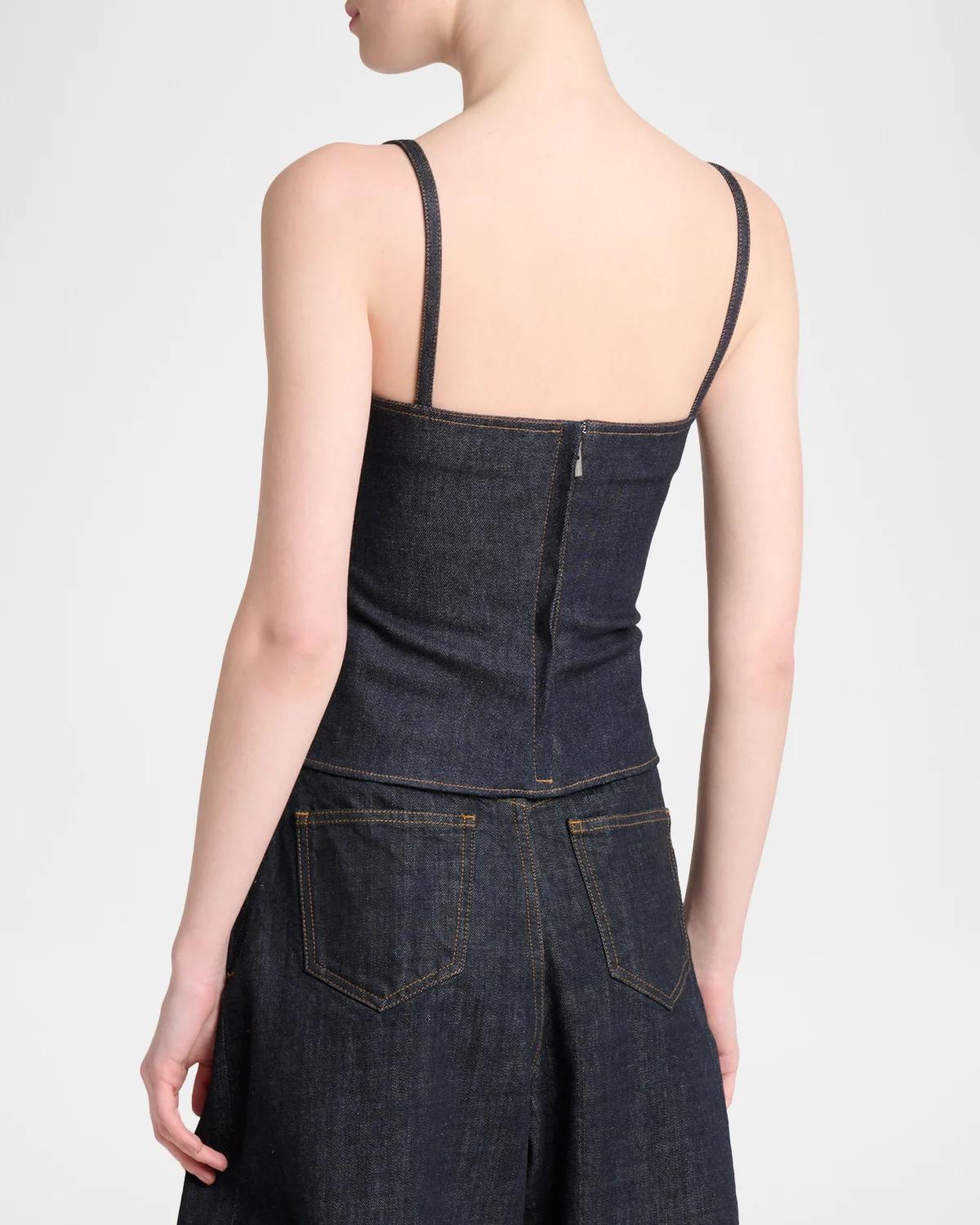 Le Haut De-Nîmes Pina Denim Top - thumbnail 3
