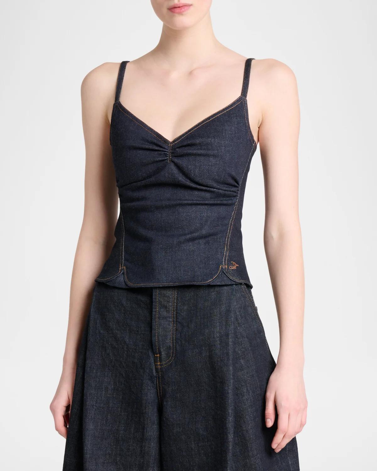 Le Haut De-Nîmes Pina Denim Top - thumbnail 4