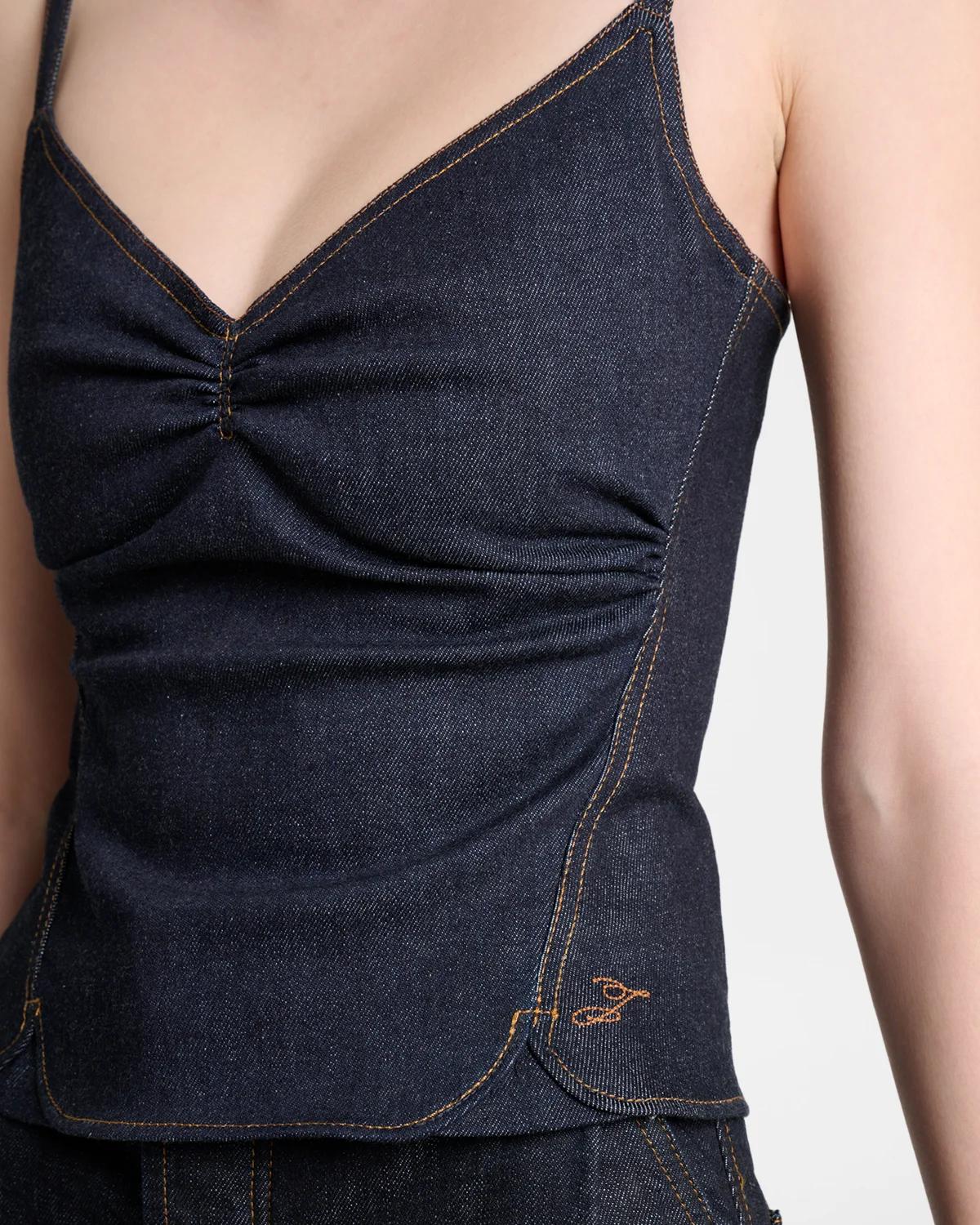 Le Haut De-Nîmes Pina Denim Top - thumbnail 5