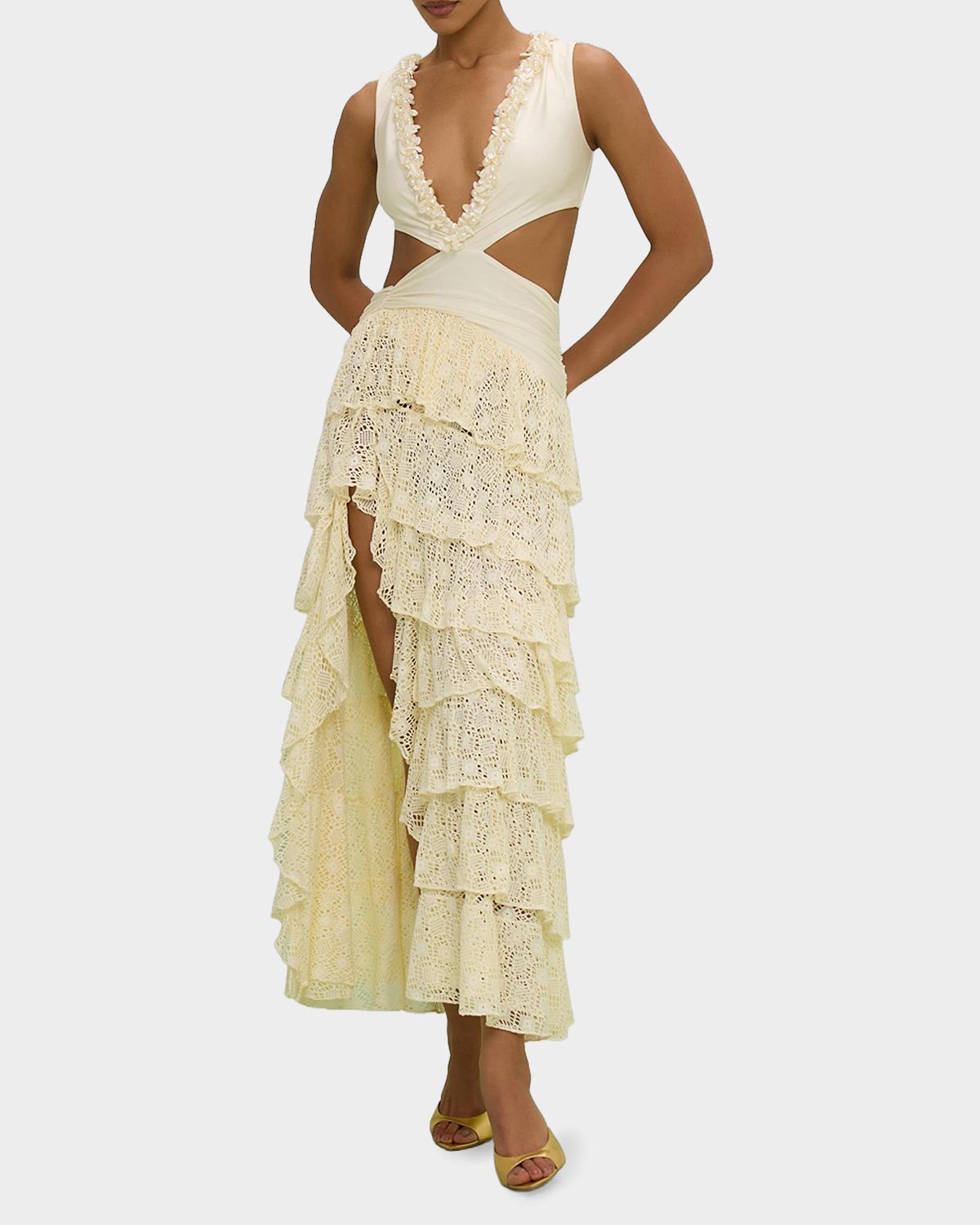 Martina Ruffled Maxi Dress - thumbnail 2