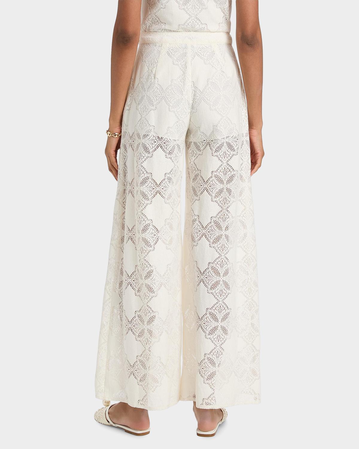 Ravi Jacquard Lace Wide-Leg Pants - thumbnail 3