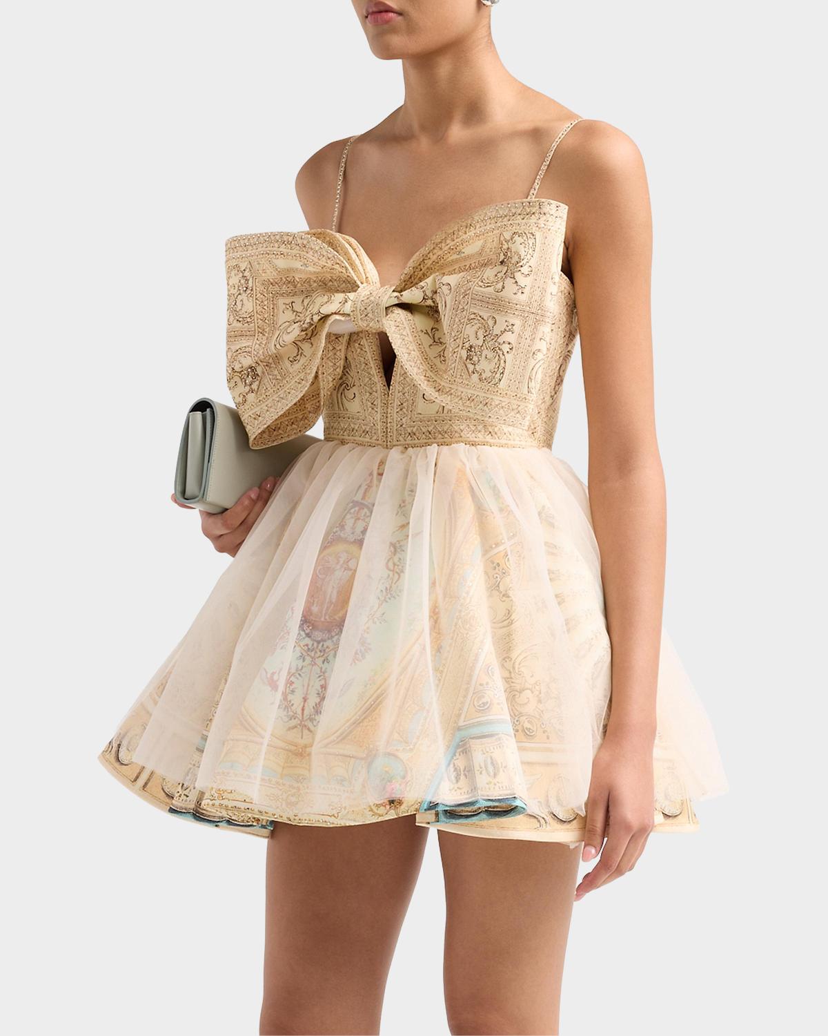 A Beloved Boudoir Bow-Front Mini Dress - thumbnail 5