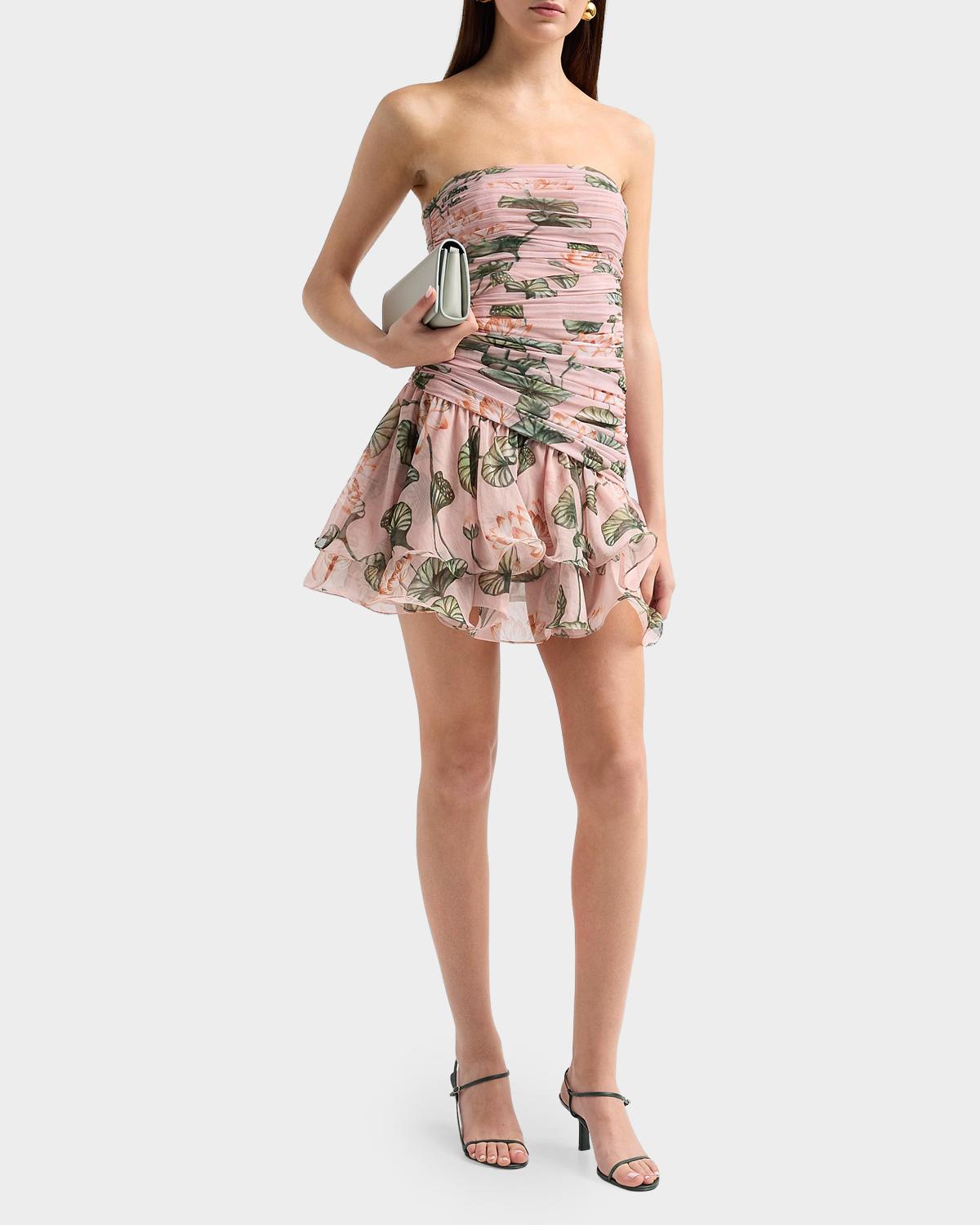 Lotus Ruched Mini Dress - thumbnail 4