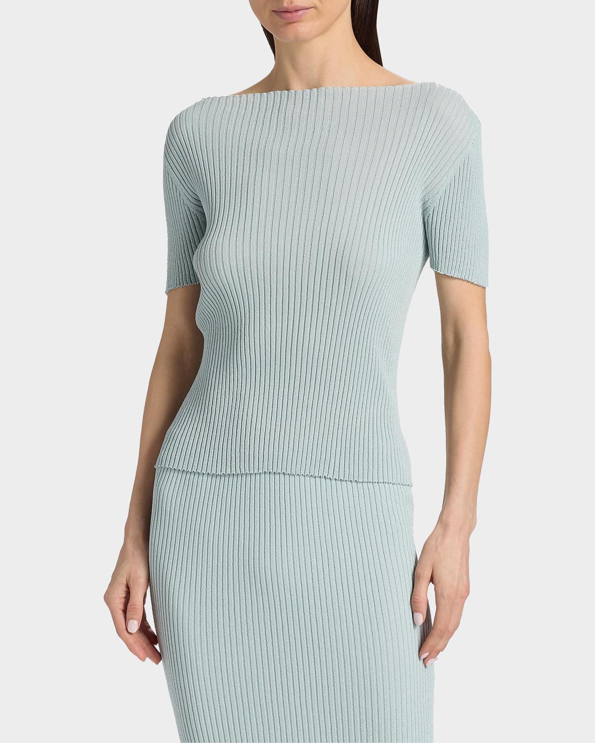 Blake Rib-Knit T-Shirt - thumbnail 4