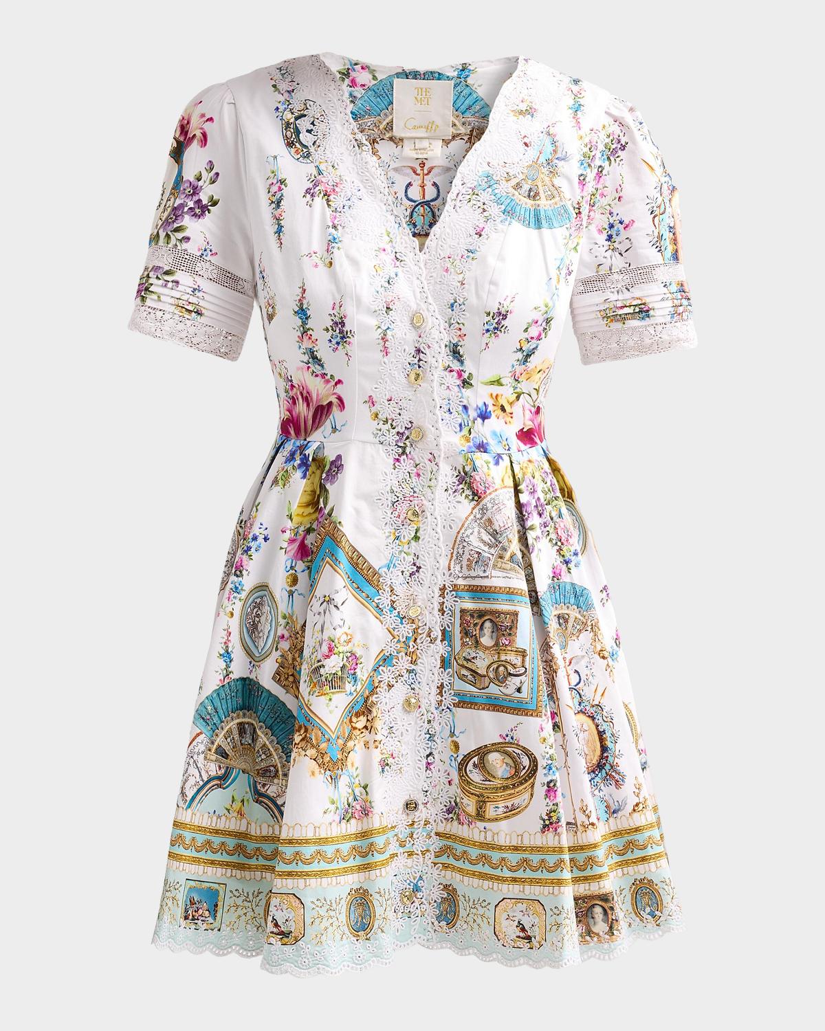 Camilla x The Met Art for the Artisans Linen Mini Dress
