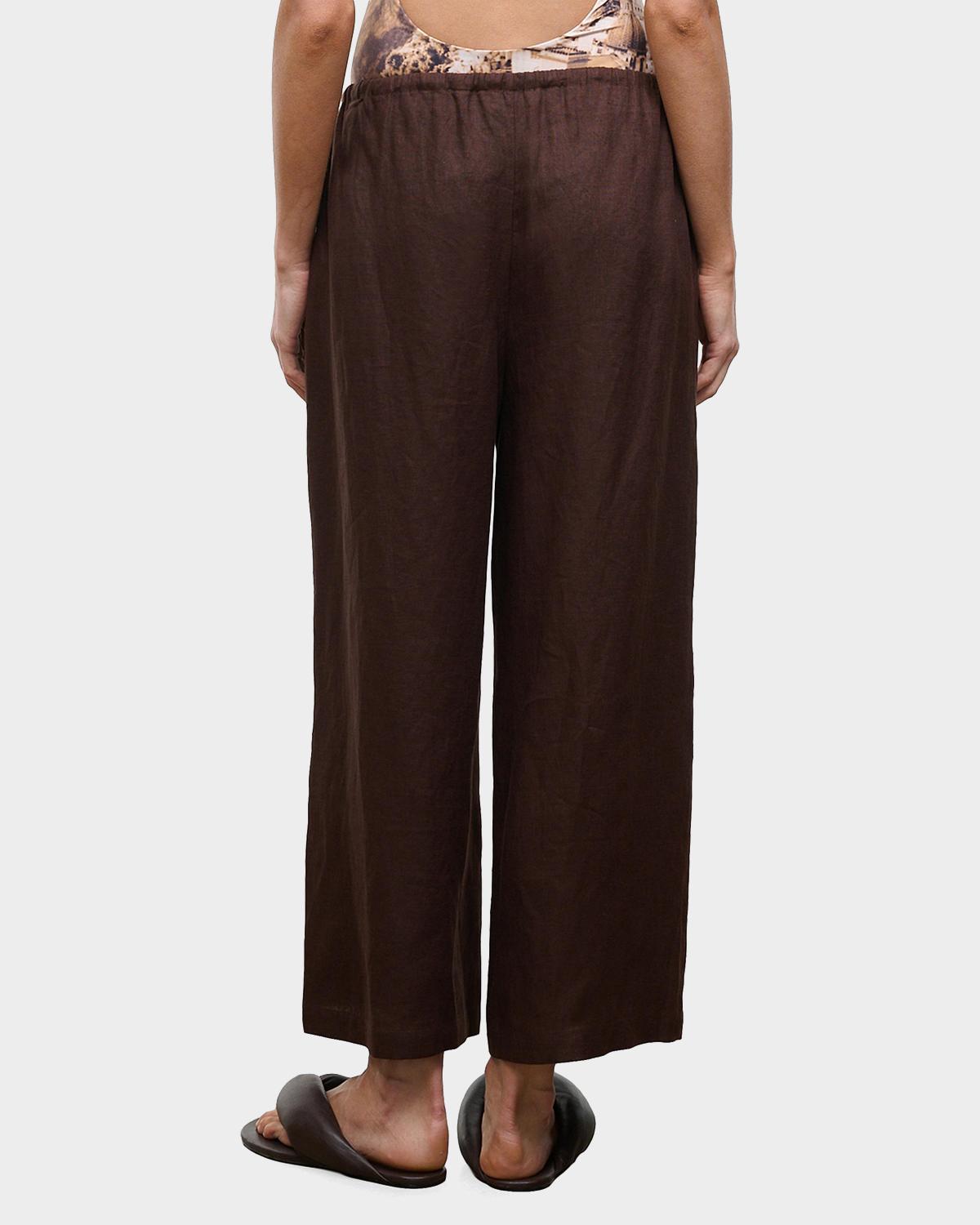 Mateo Linen Crop Pants - thumbnail 3