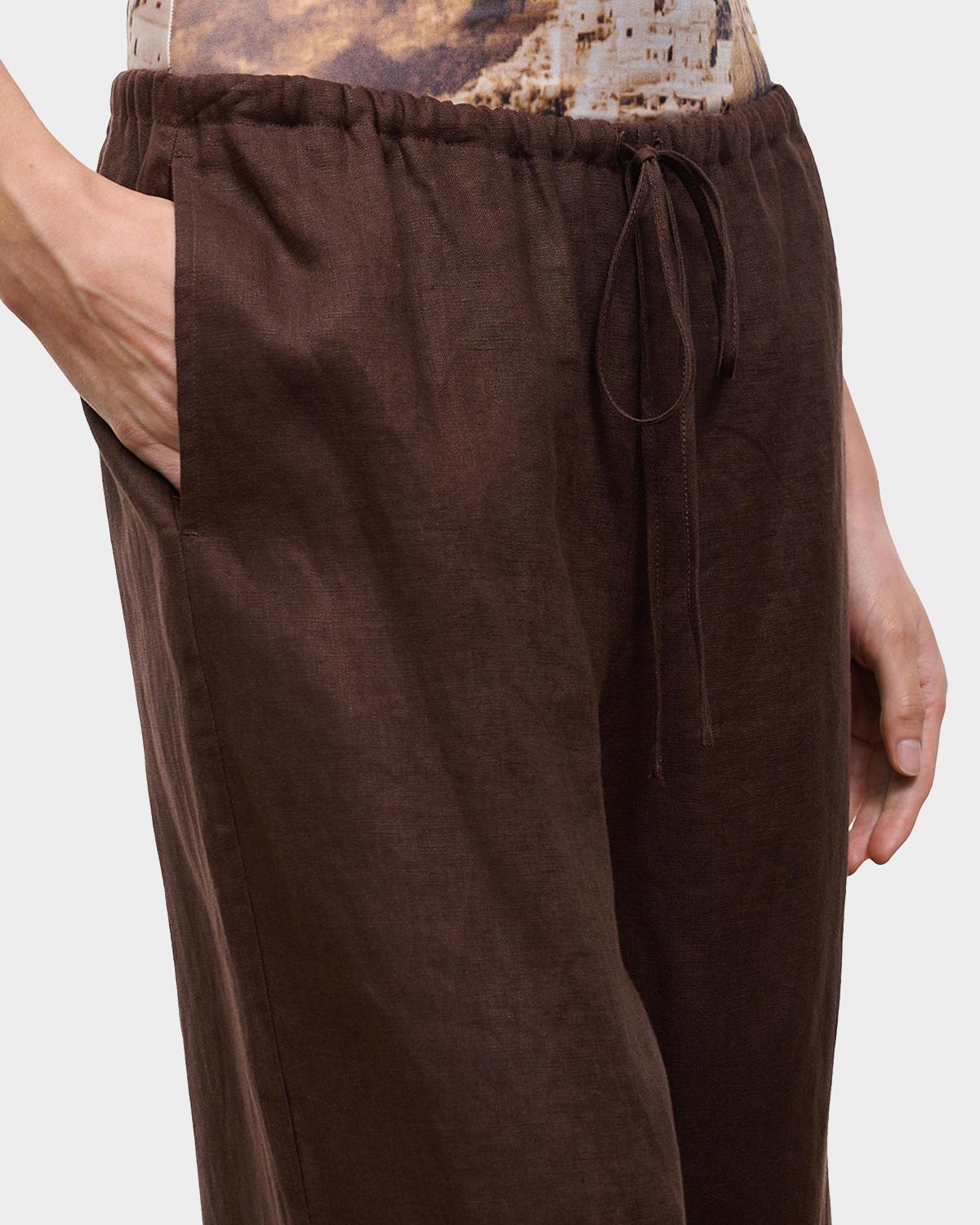 Mateo Linen Crop Pants - thumbnail 5
