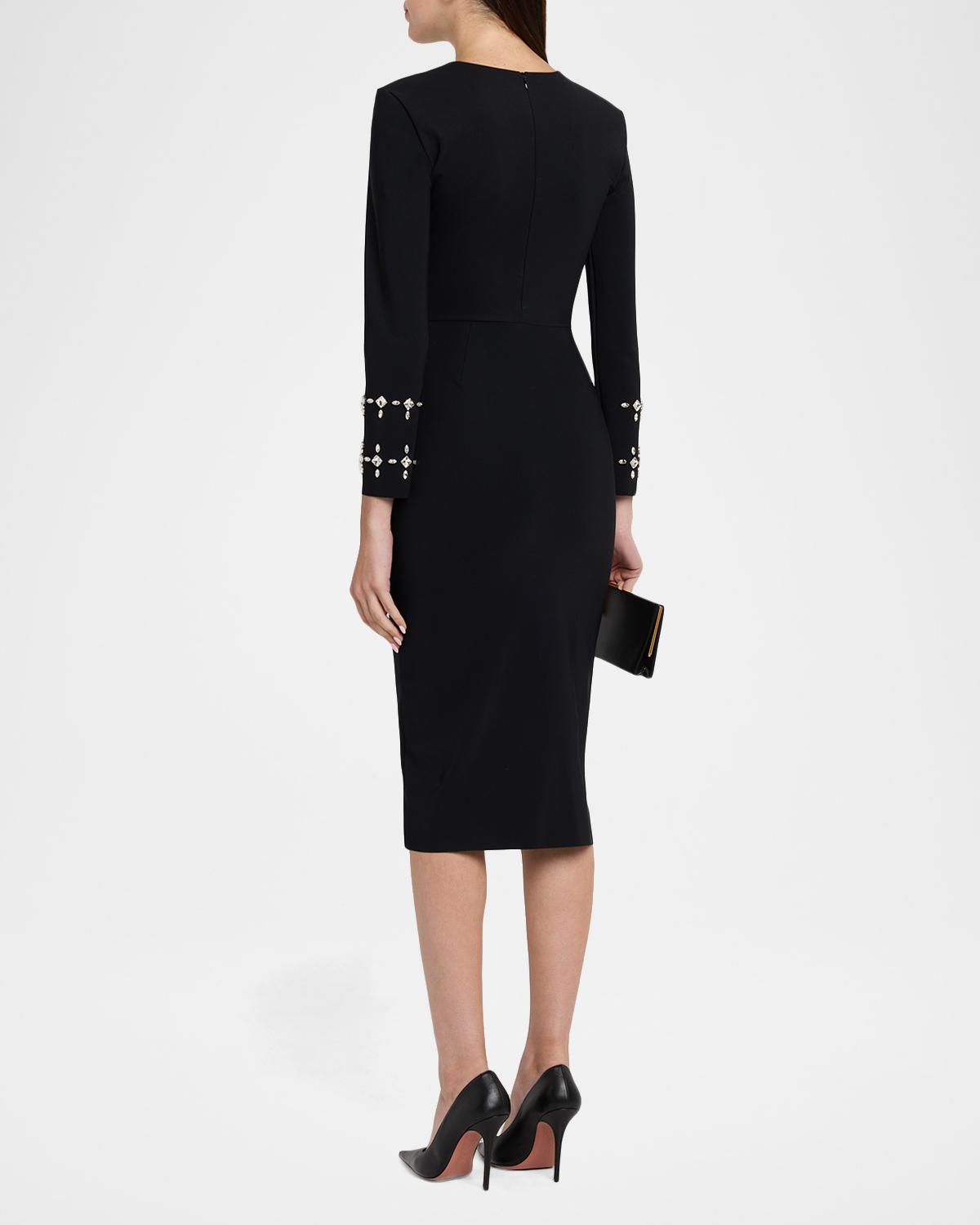 Klara Crystal-Embellished Bodycon Midi Dress - thumbnail 3