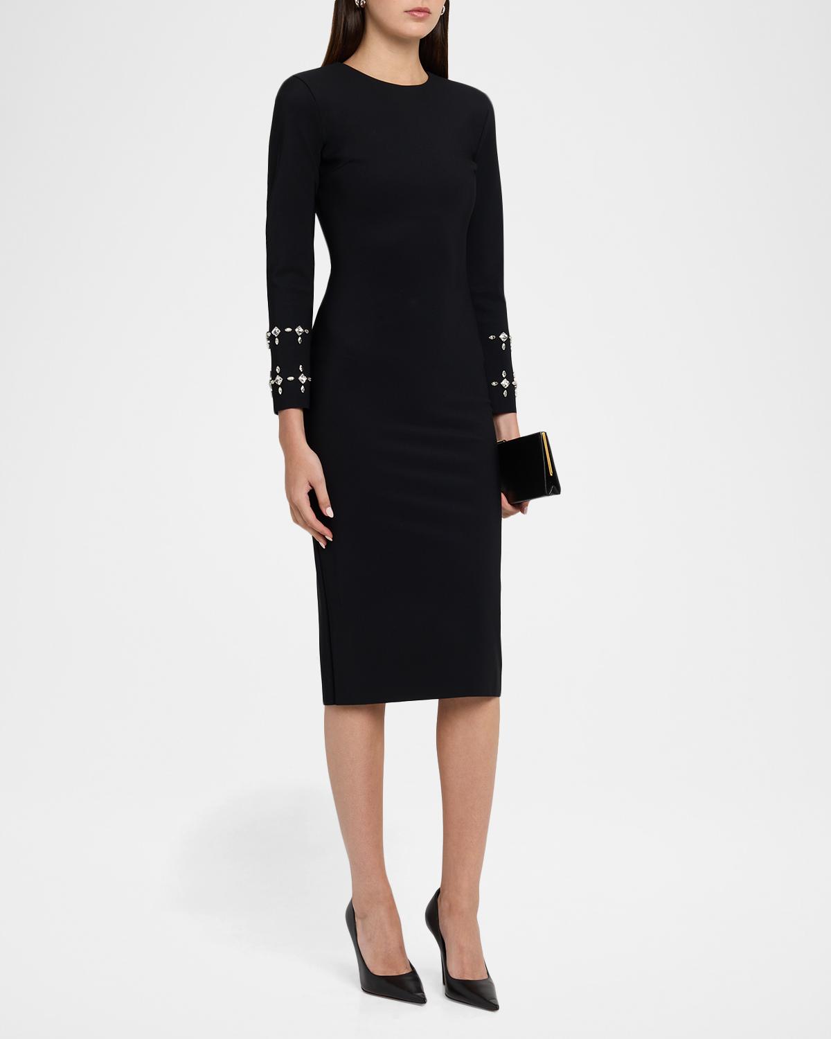 Klara Crystal-Embellished Bodycon Midi Dress - thumbnail 4