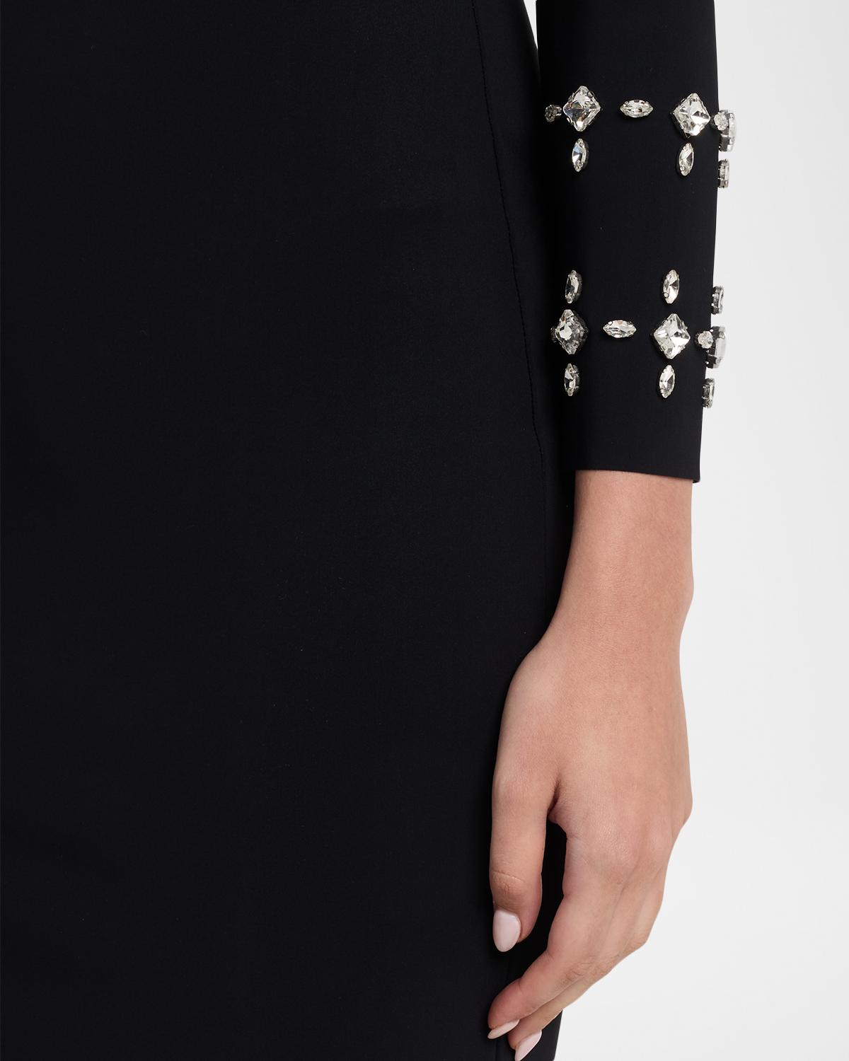 Klara Crystal-Embellished Bodycon Midi Dress - thumbnail 5