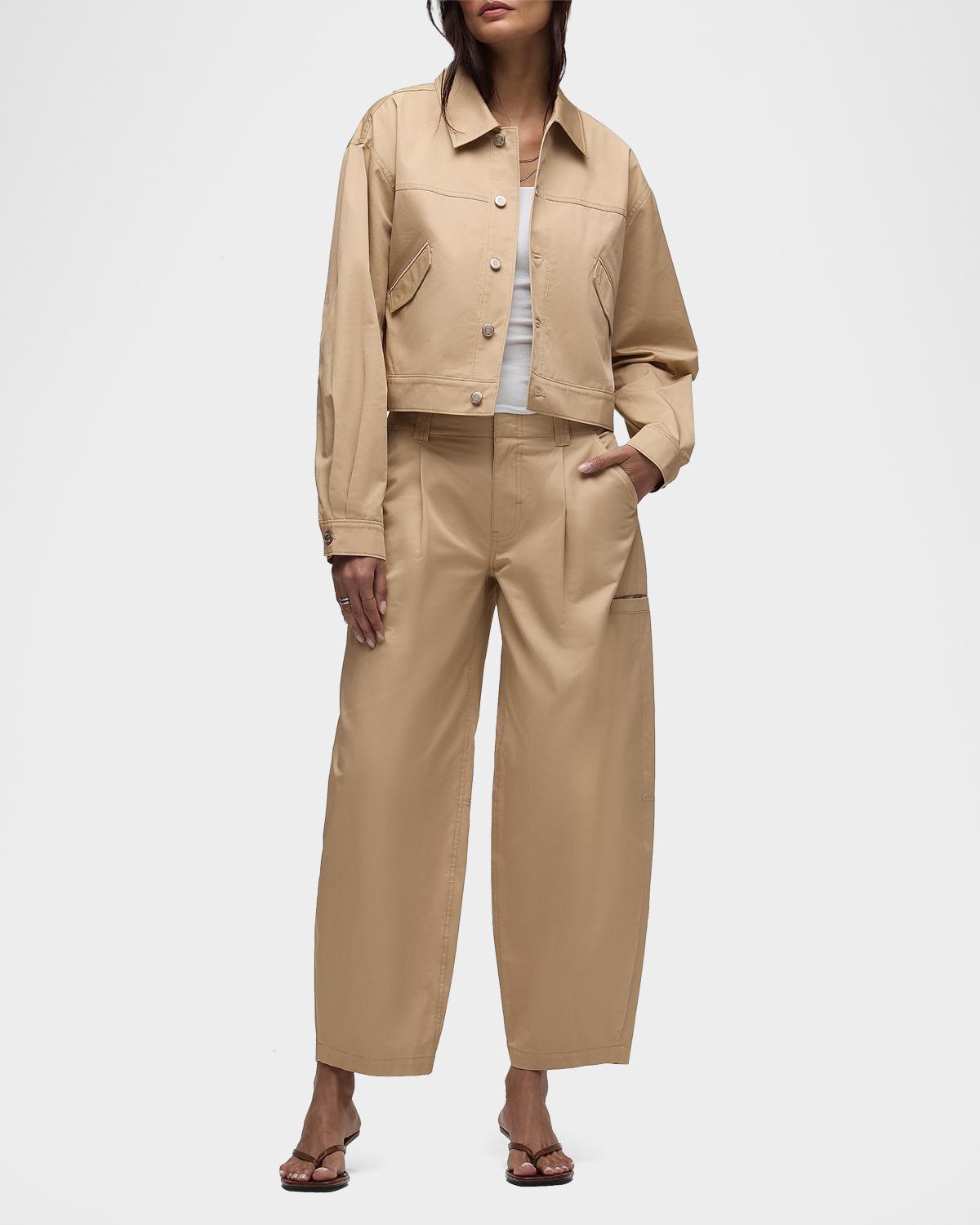 Utility Barrel Cotton Pants - thumbnail 2