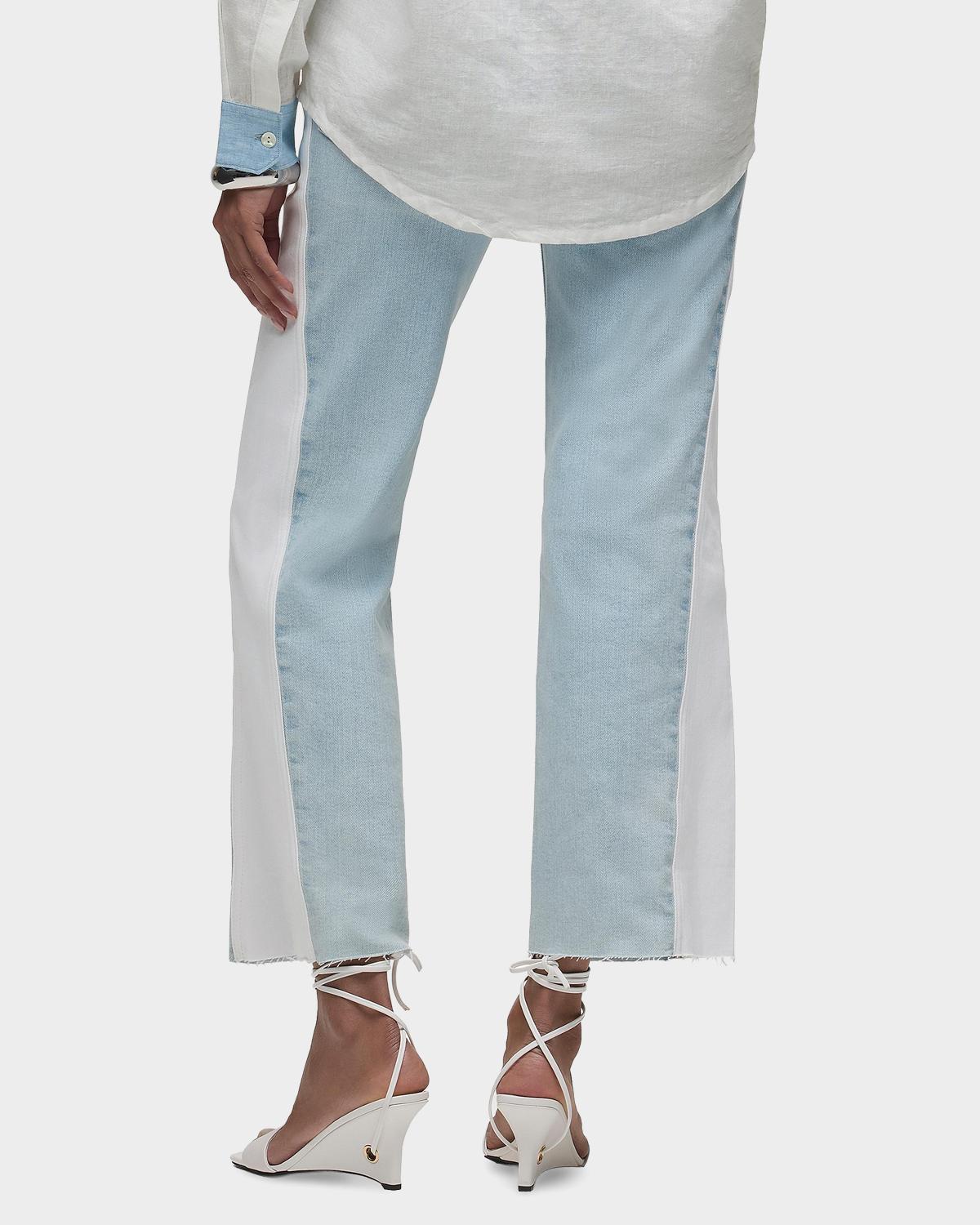 Rosie Spliced Wide-Leg Ankle Jeans - thumbnail 3