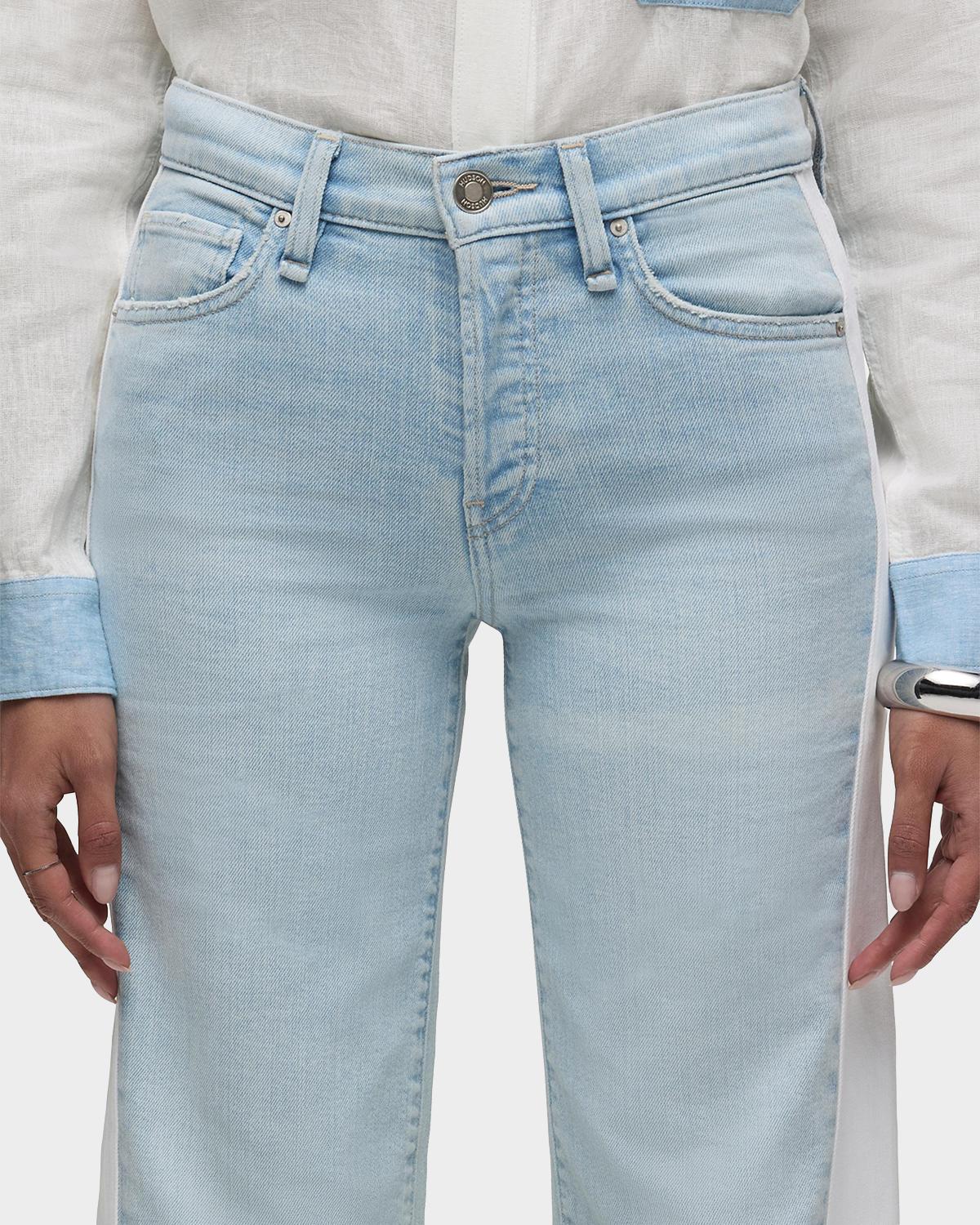Rosie Spliced Wide-Leg Ankle Jeans - thumbnail 5