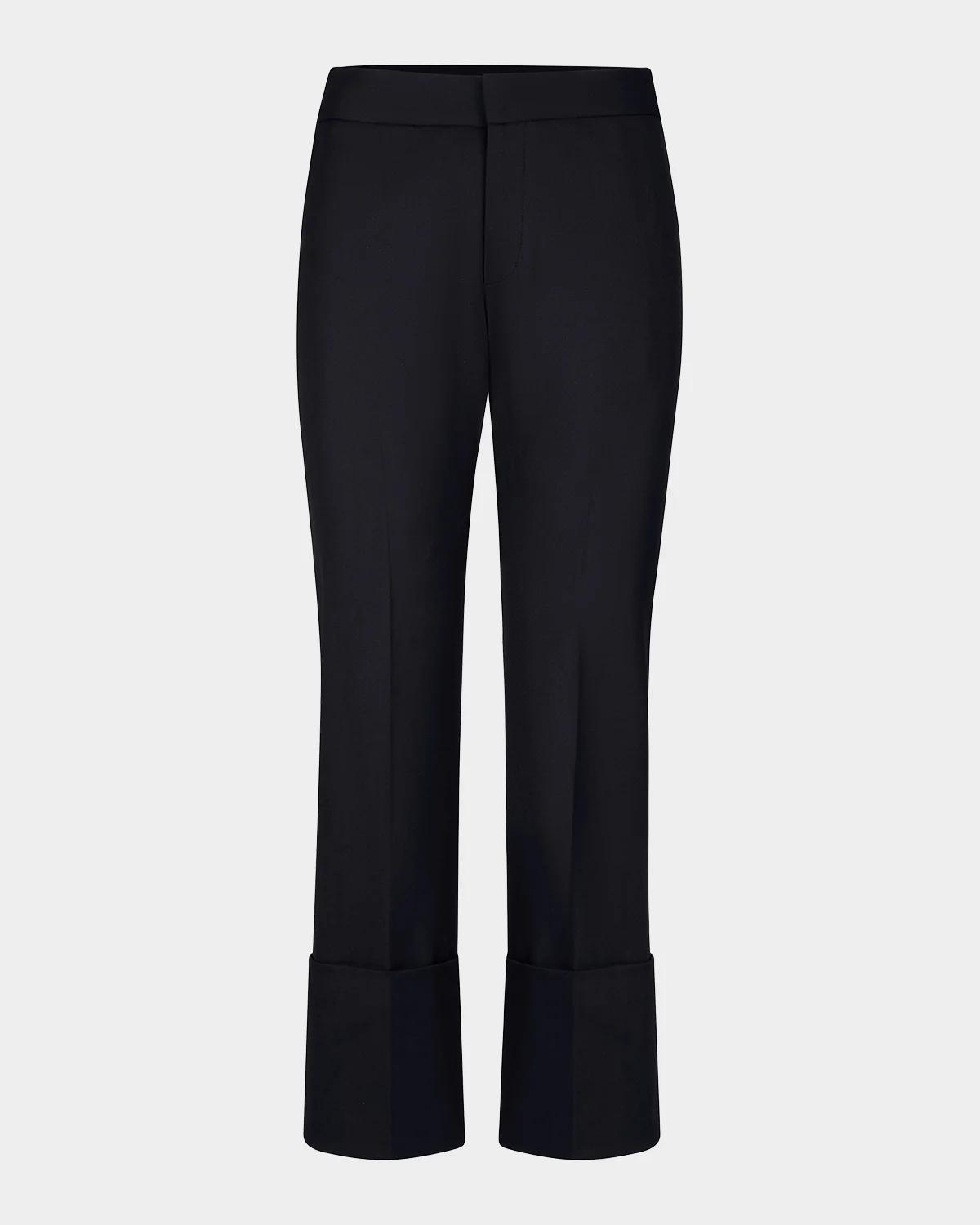 Berlin Cropped Straight-Leg Pants