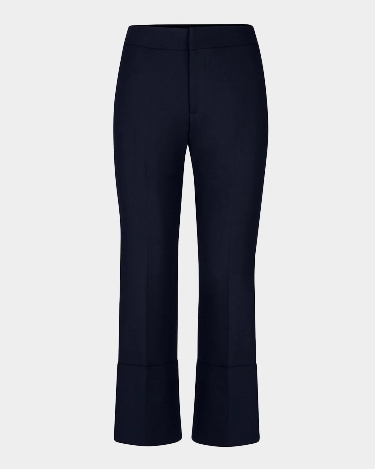 Berlin Cropped Straight-Leg Pants