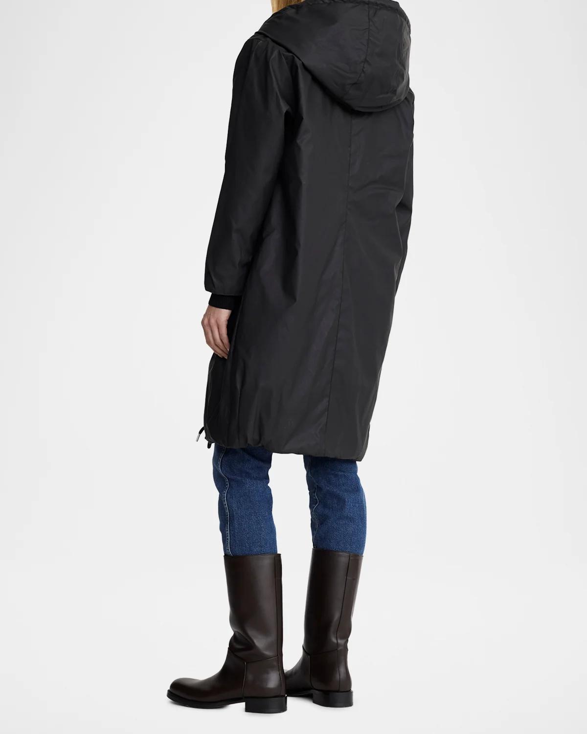 Dark and Stormy Hooded Rain Coat - thumbnail 3