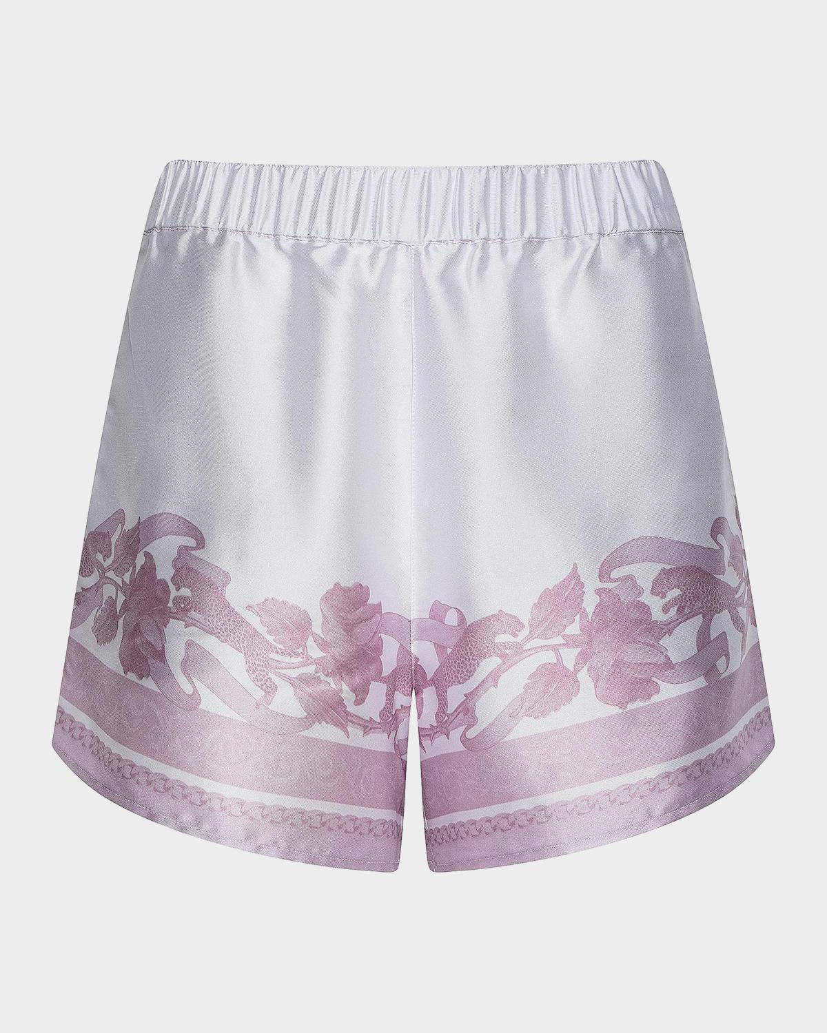 Maela Printed Satin Shorts
