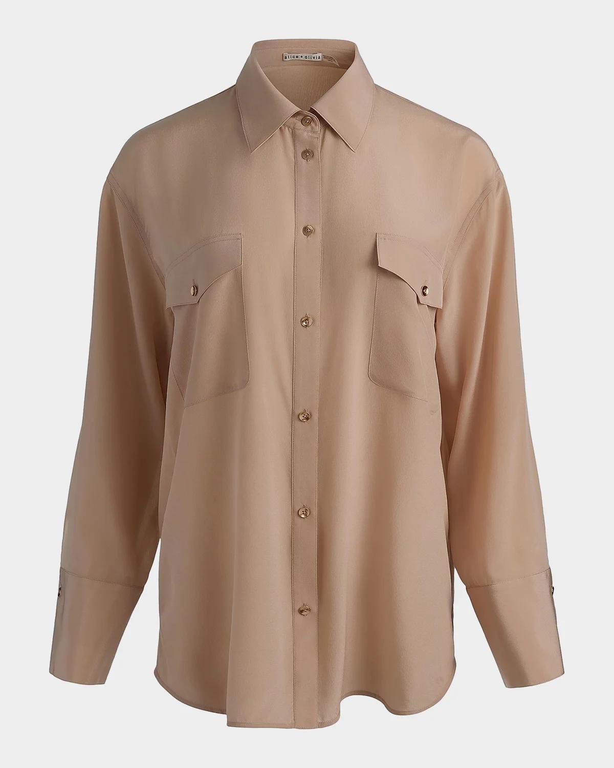 Finely Silk Oversized Shirt