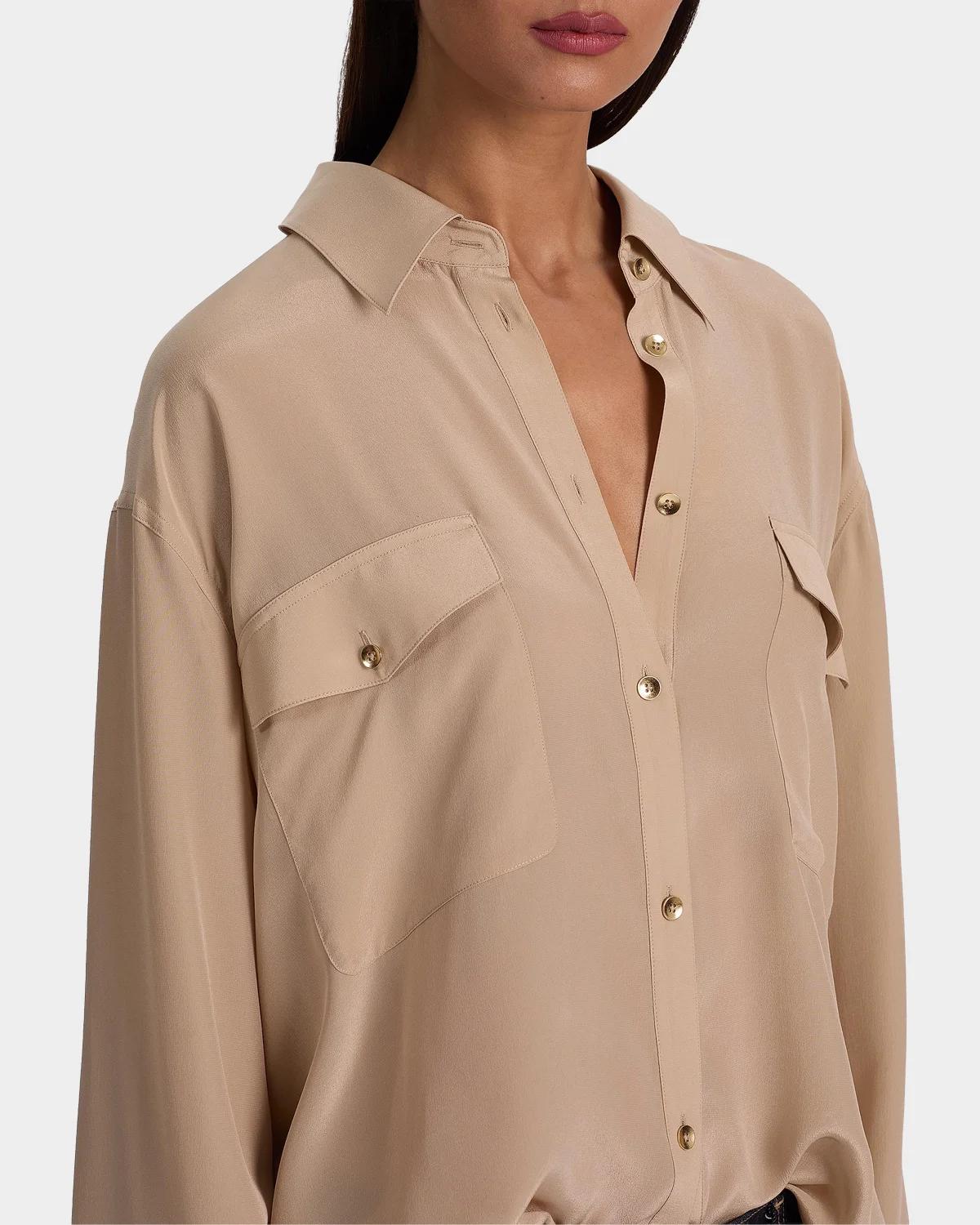 Finely Silk Oversized Shirt - thumbnail 6