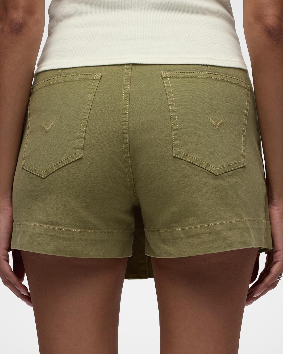 Sporty D-Ring Belt Stretch Cotton Skort - thumbnail 3