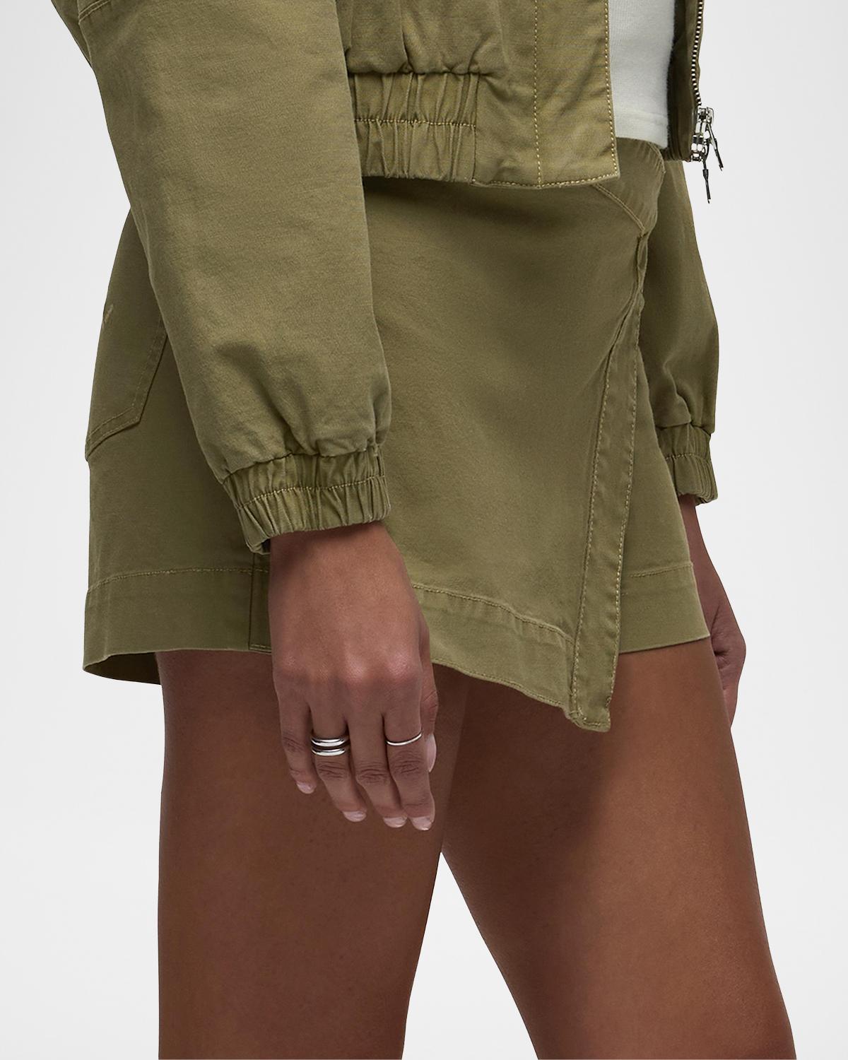 Sporty D-Ring Belt Stretch Cotton Skort - thumbnail 5