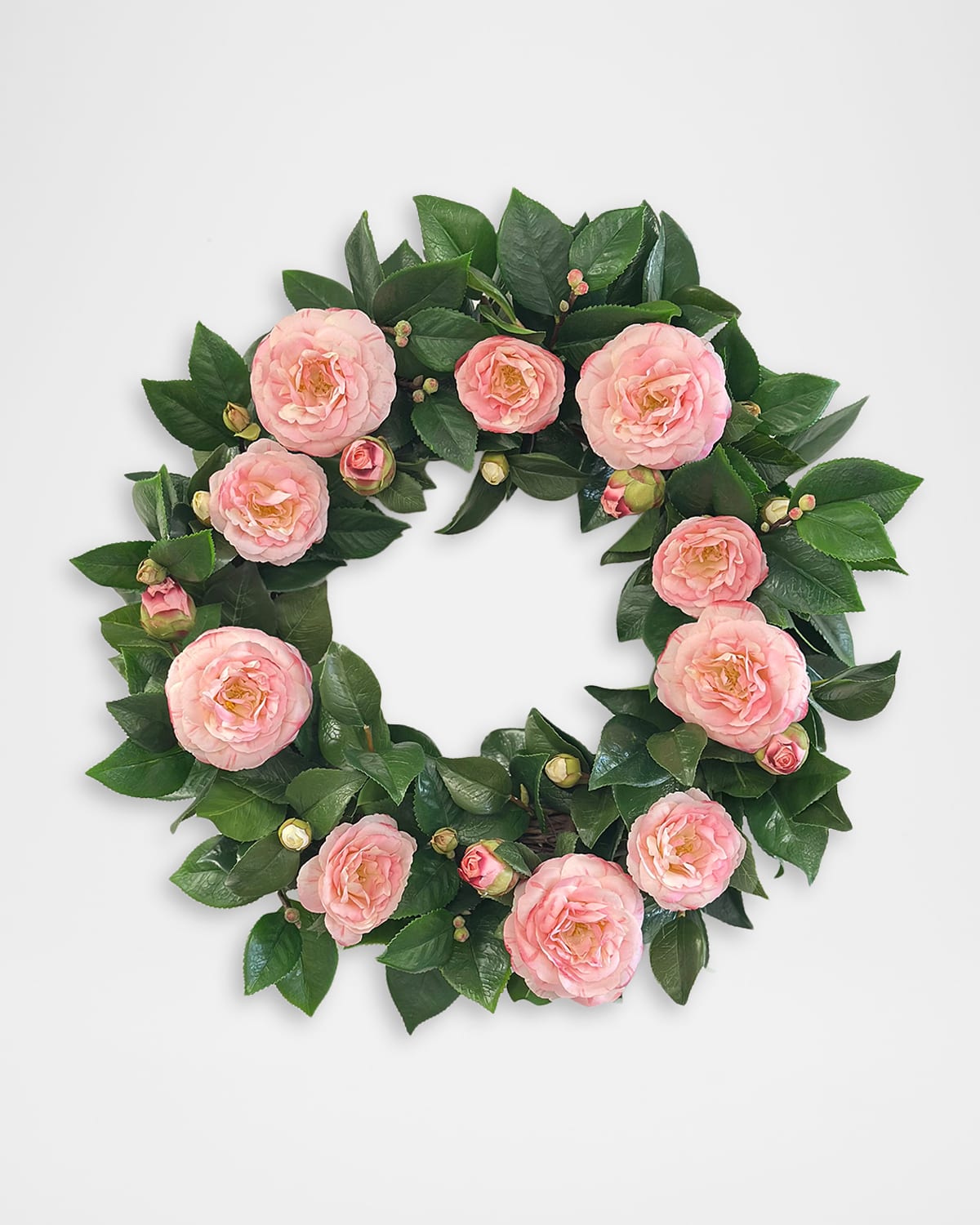 Winter wreathe 2024 ♡ cottonflower 約26 Winward Home Faux Camellia 24