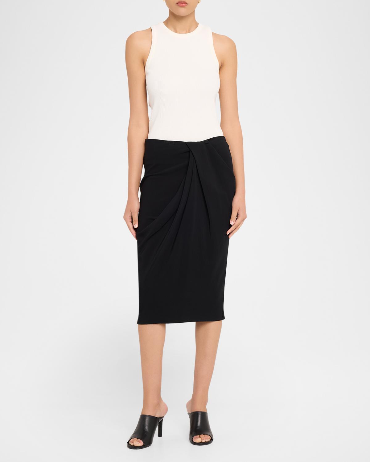 Draped Pencil Skirt - thumbnail 2