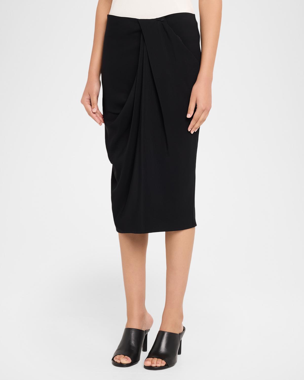 Draped Pencil Skirt - thumbnail 4