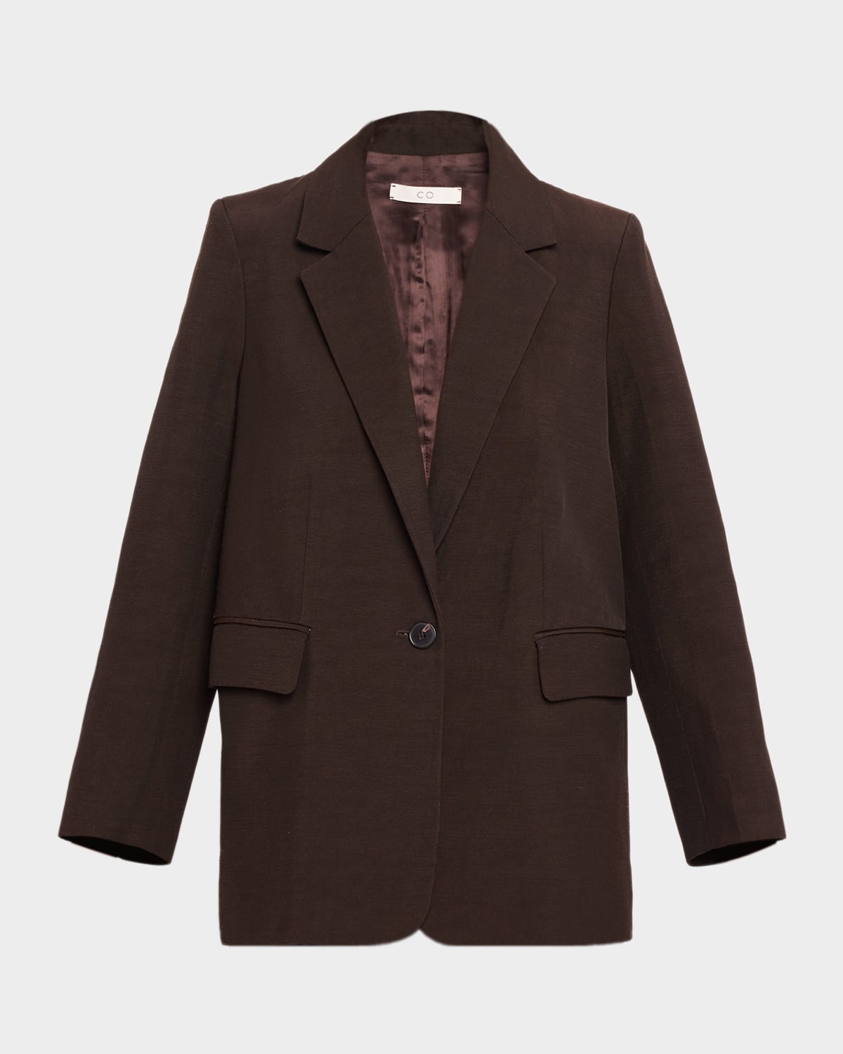 Co Oversized Single-Breasted Blazer Jacket | Neiman Marcus