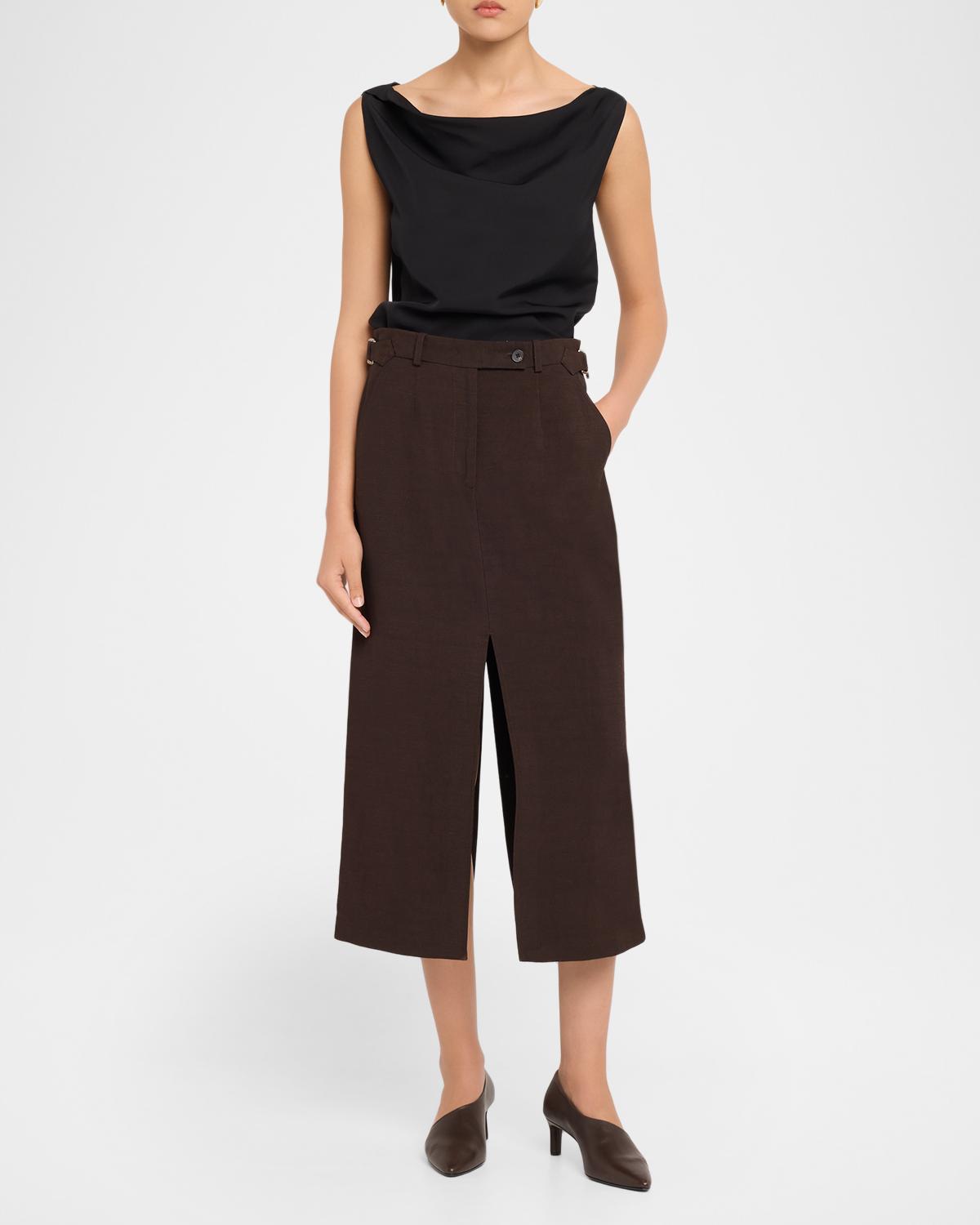 Sleeveless Draped-Back Top - thumbnail 2