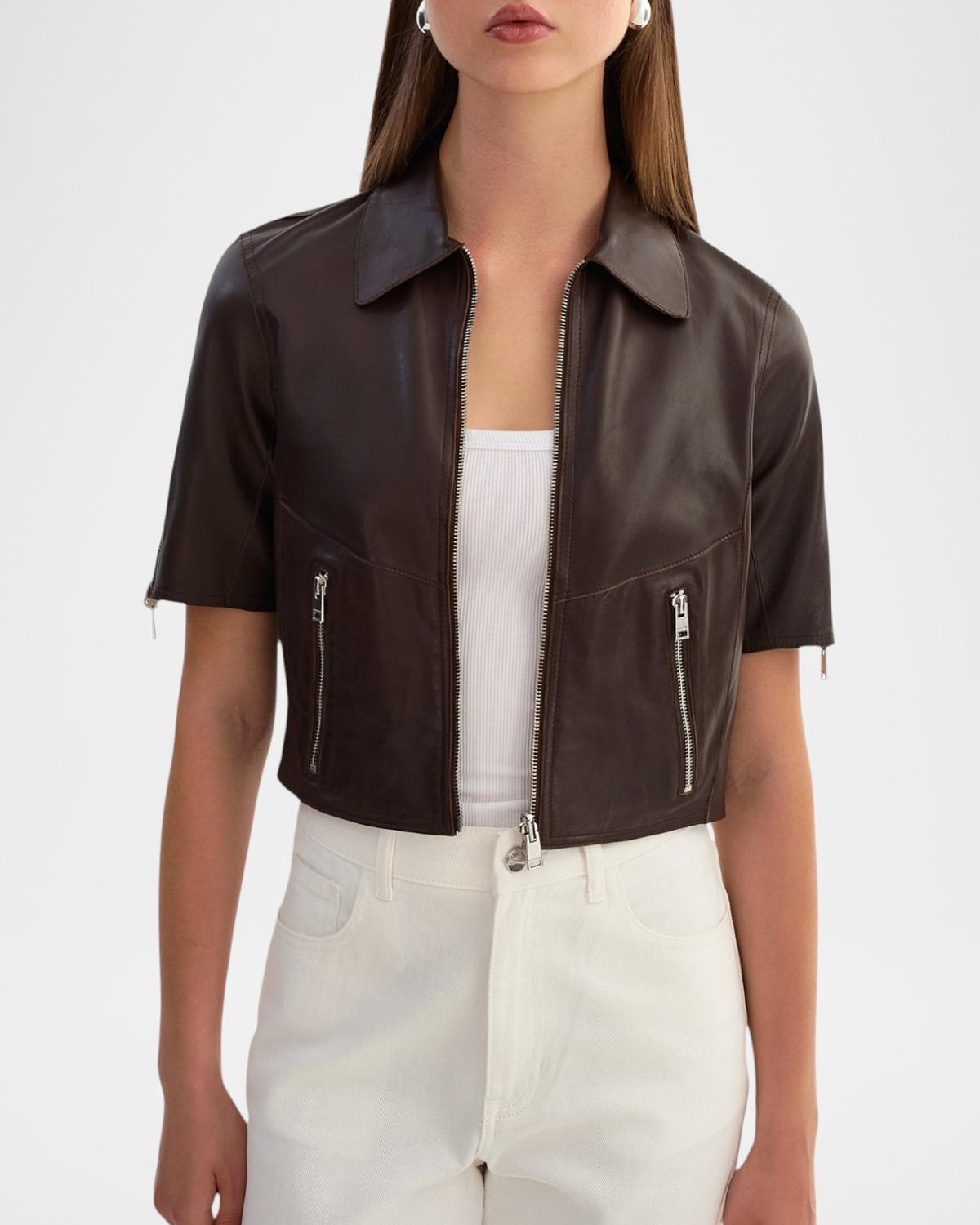 Sevana Leather Reversible Jacket - thumbnail 4