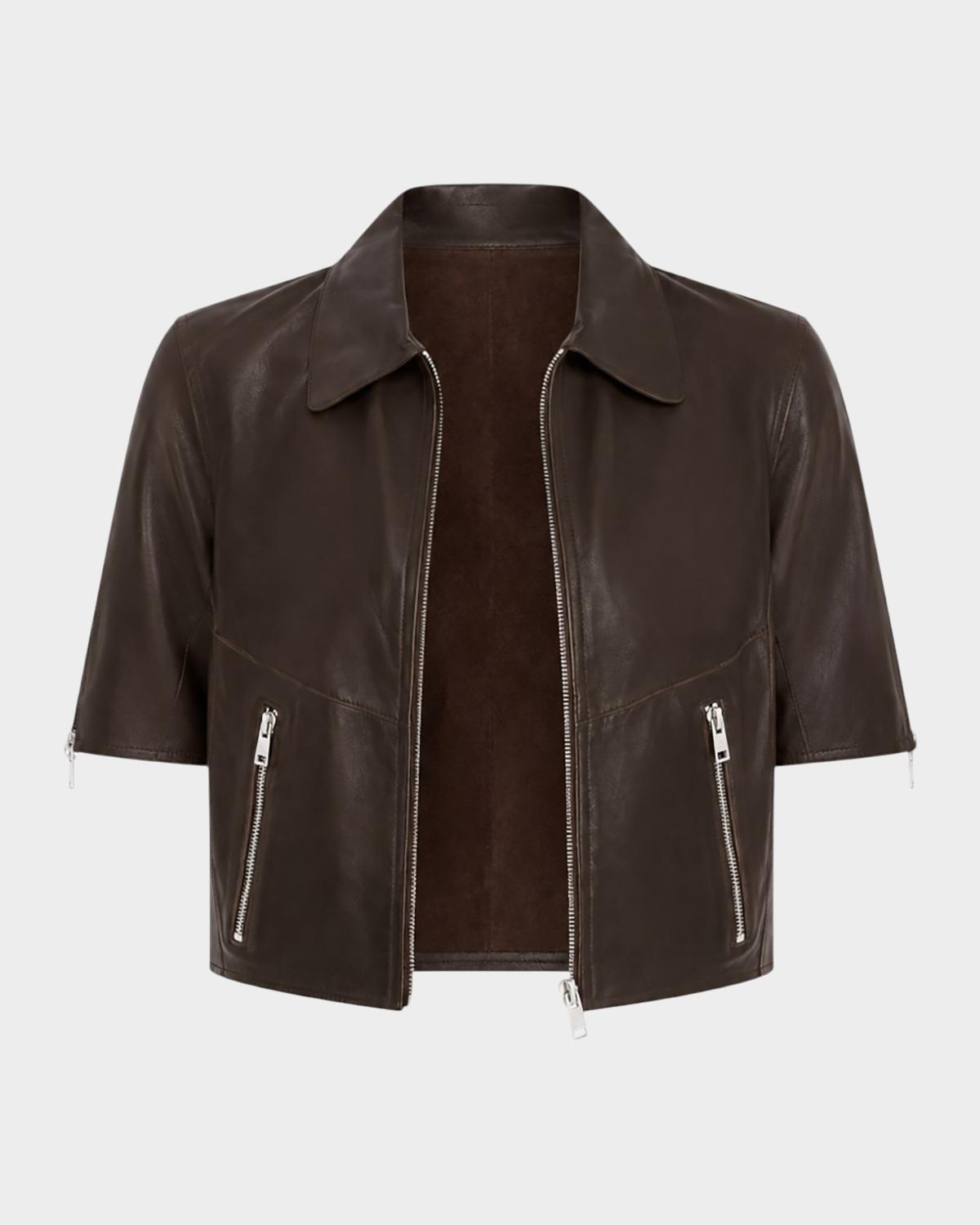 Sevana Leather Reversible Jacket