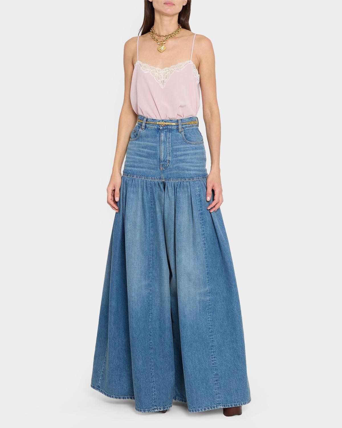 Lace-Trim Silk Camisole - thumbnail 2