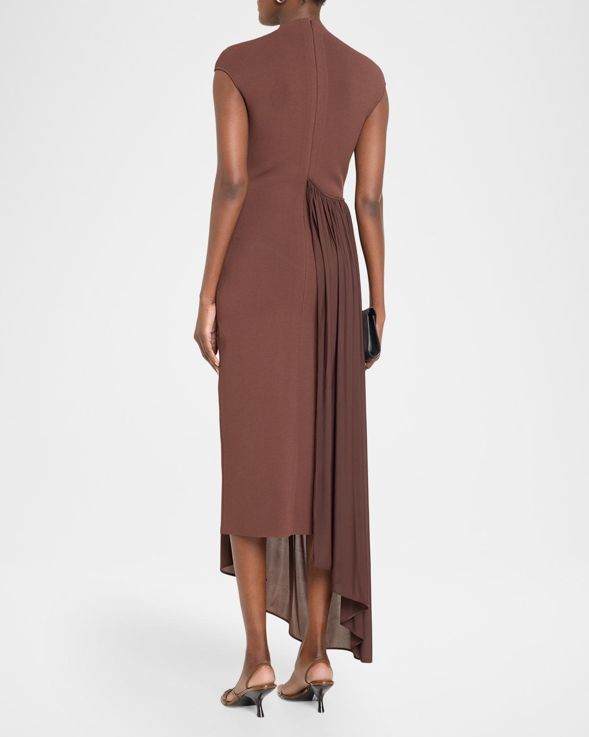 Francis Asymmetric Knit Midi Dress - thumbnail 3