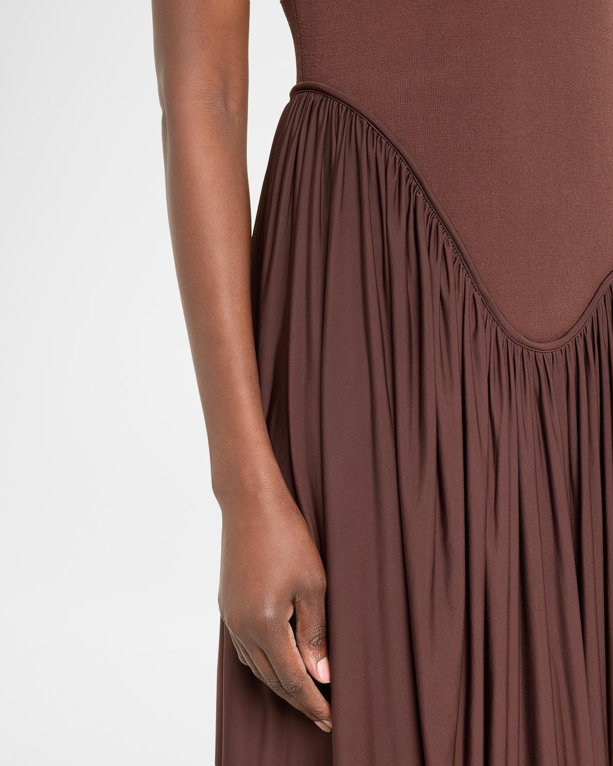 Francis Asymmetric Knit Midi Dress - thumbnail 7