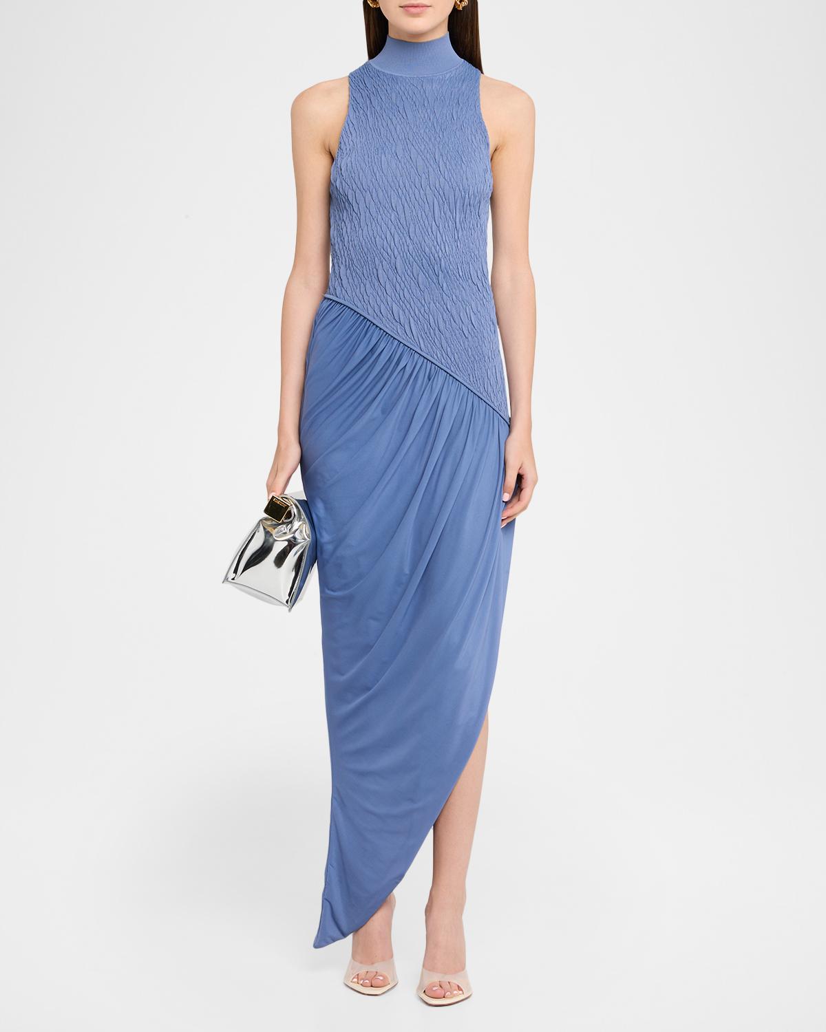 Sofia Mock-Neck Combo Knit Maxi Dress - thumbnail 2