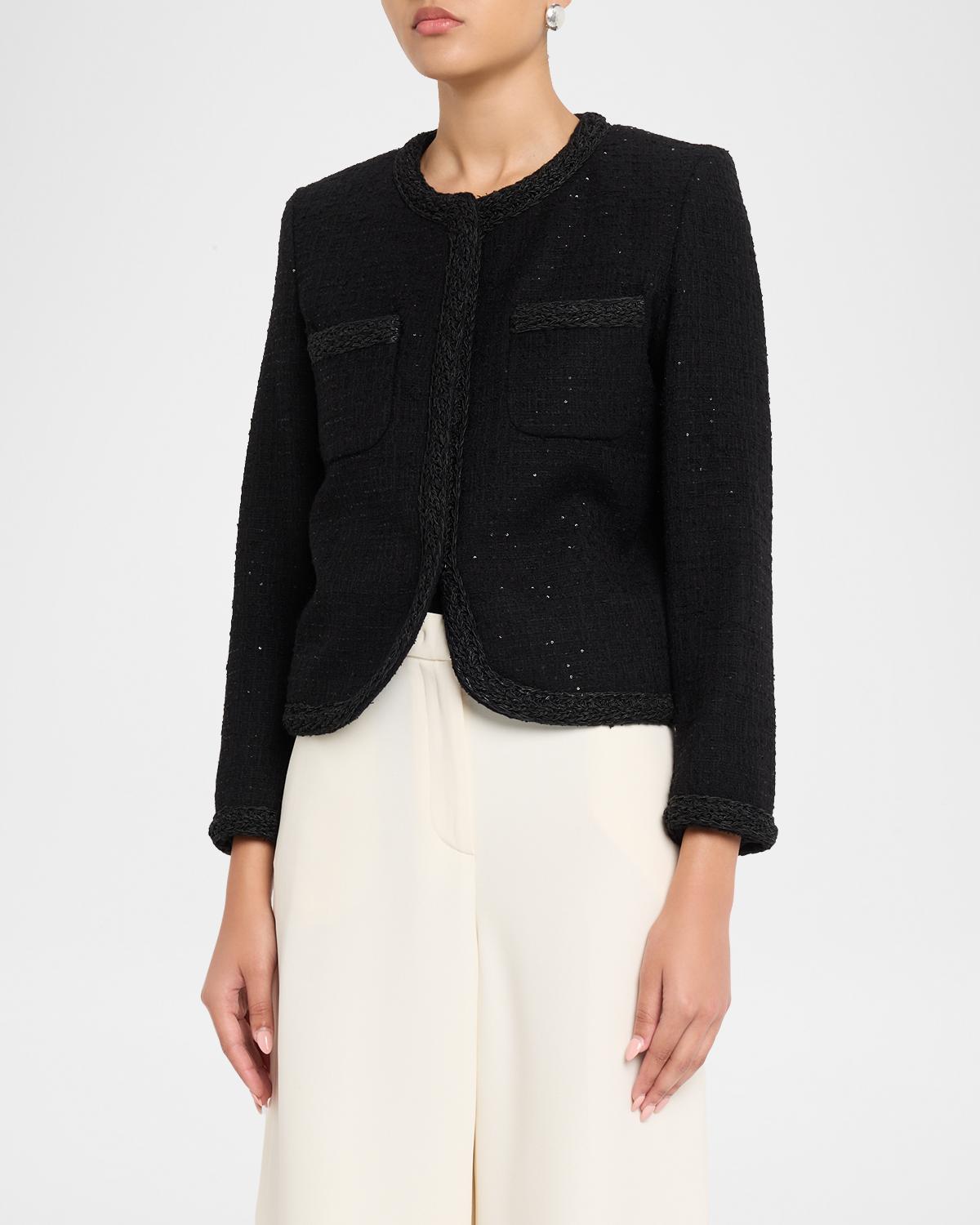 Sequin Tweed Jacket - thumbnail 4
