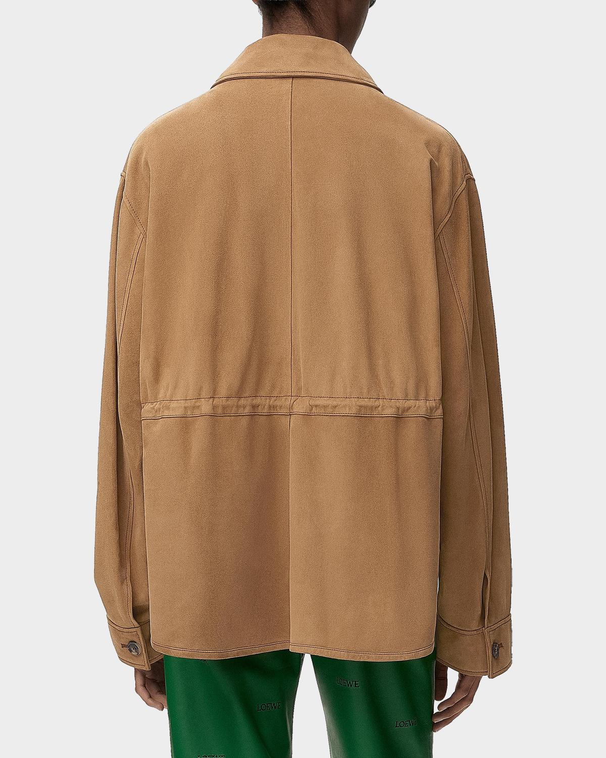 Workwear High-Low Suede Jacket - thumbnail 3