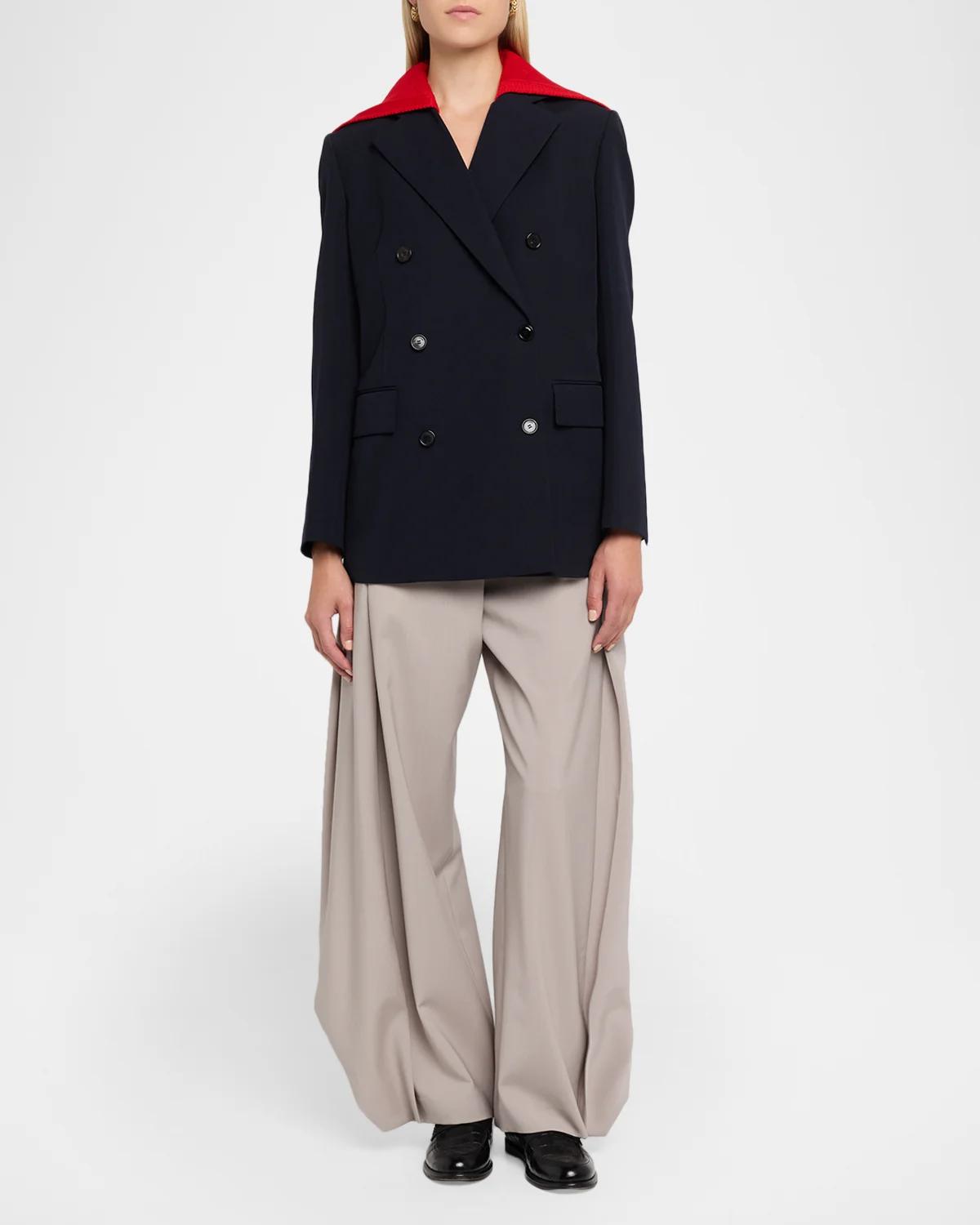 Detachable Sailor Panel Double-Breasted Jacket - thumbnail 2