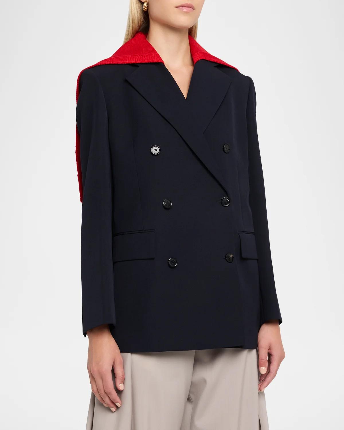 Detachable Sailor Panel Double-Breasted Jacket - thumbnail 4