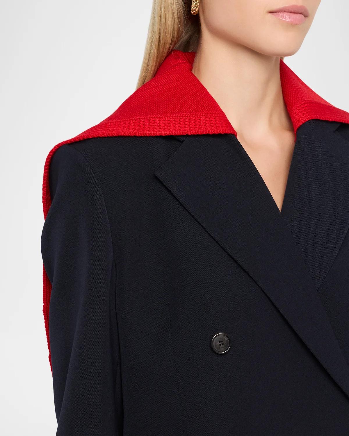 Detachable Sailor Panel Double-Breasted Jacket - thumbnail 5