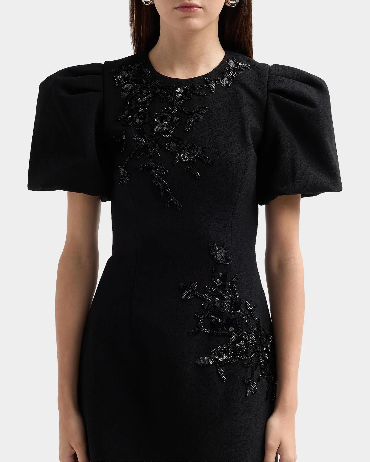 Livia Sequin Puff-Sleeve Mini Dress - thumbnail 6