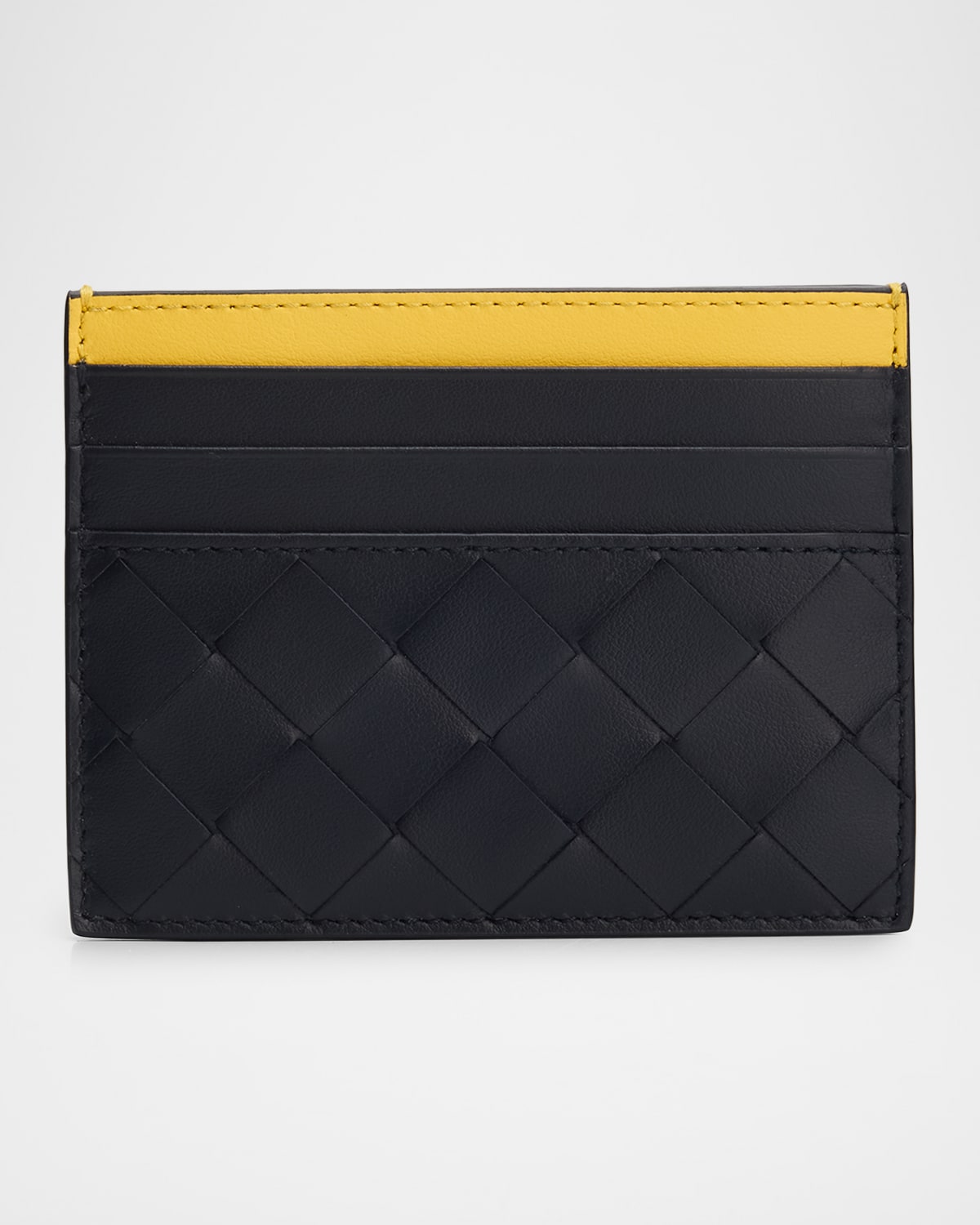 Bottega Veneta Men's Colorblock Leather Card Holder | Neiman Marcus