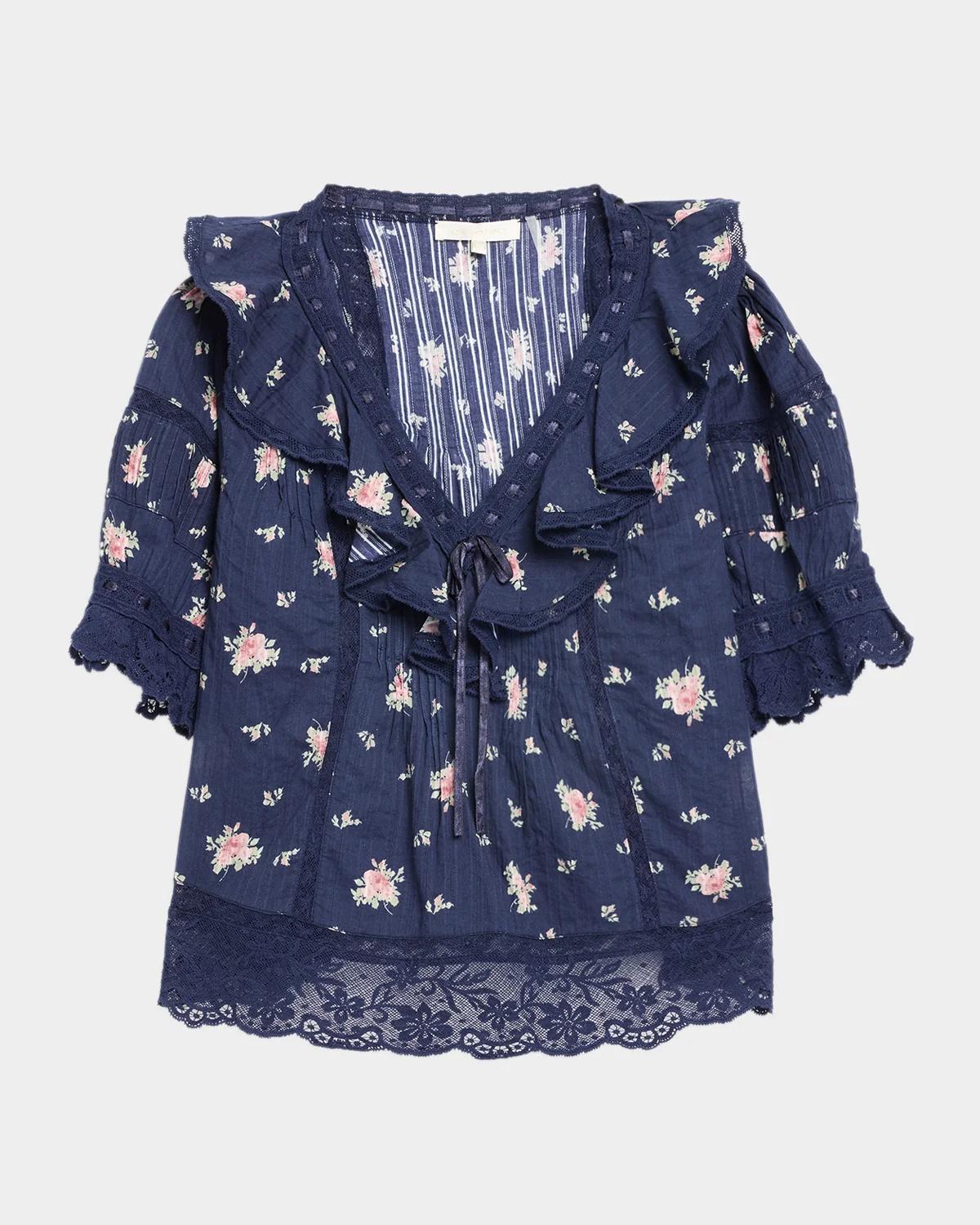 Romilly Floral Cotton Blouse