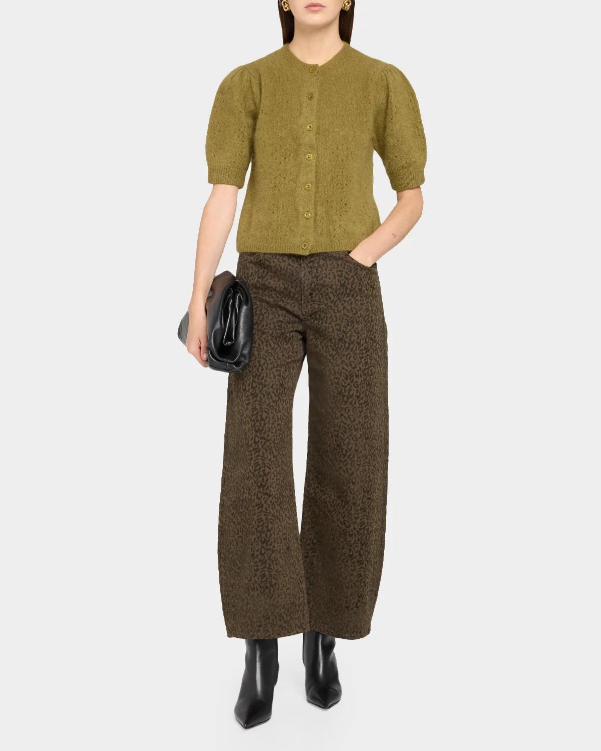 The Bow Cotton-Blend Cropped Cardigan - thumbnail 2