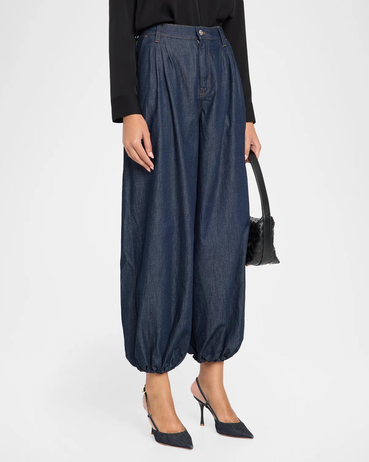 Denim Balloon Pants - thumbnail 4