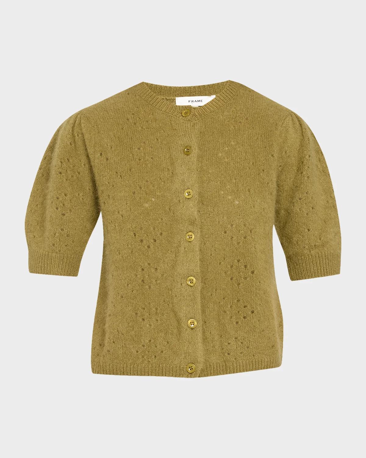 The Cashmere Pointelle Cardigan